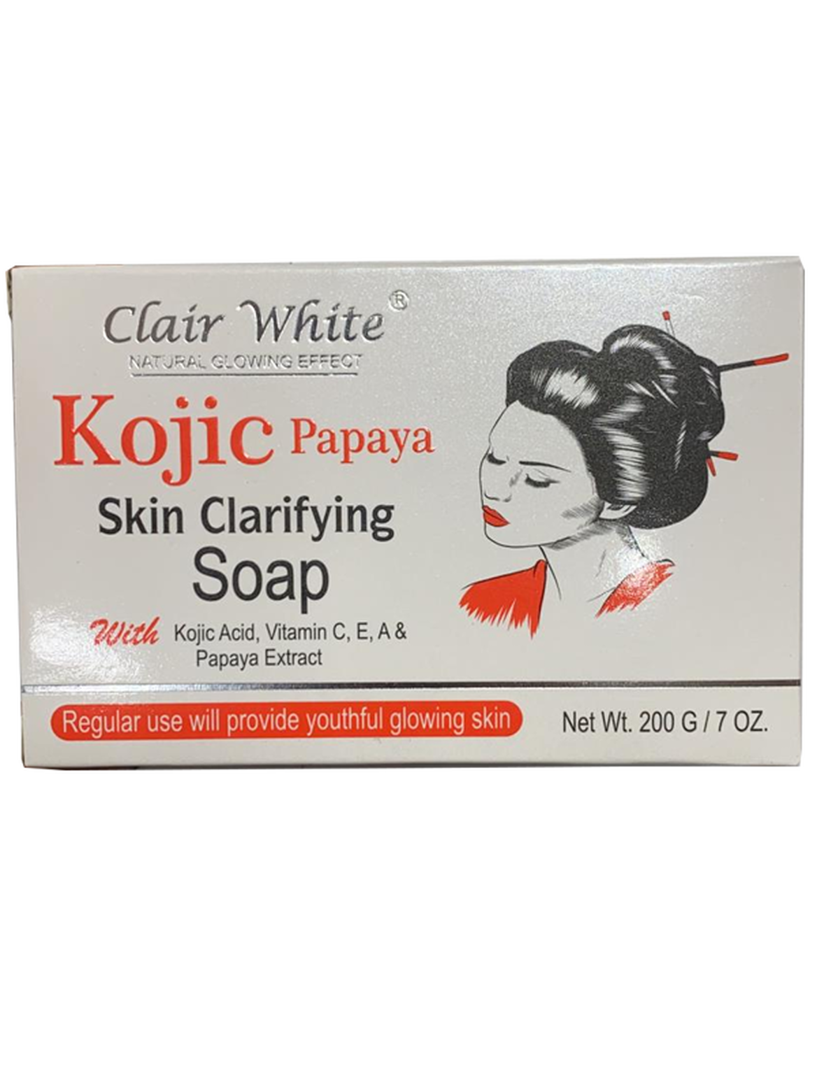 Clair White Kojic Papaya Skin Clarifying Soap 200g