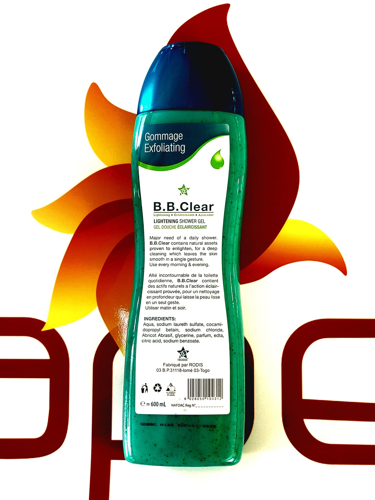 B.B Clear Lightening Shower Gel 600ml