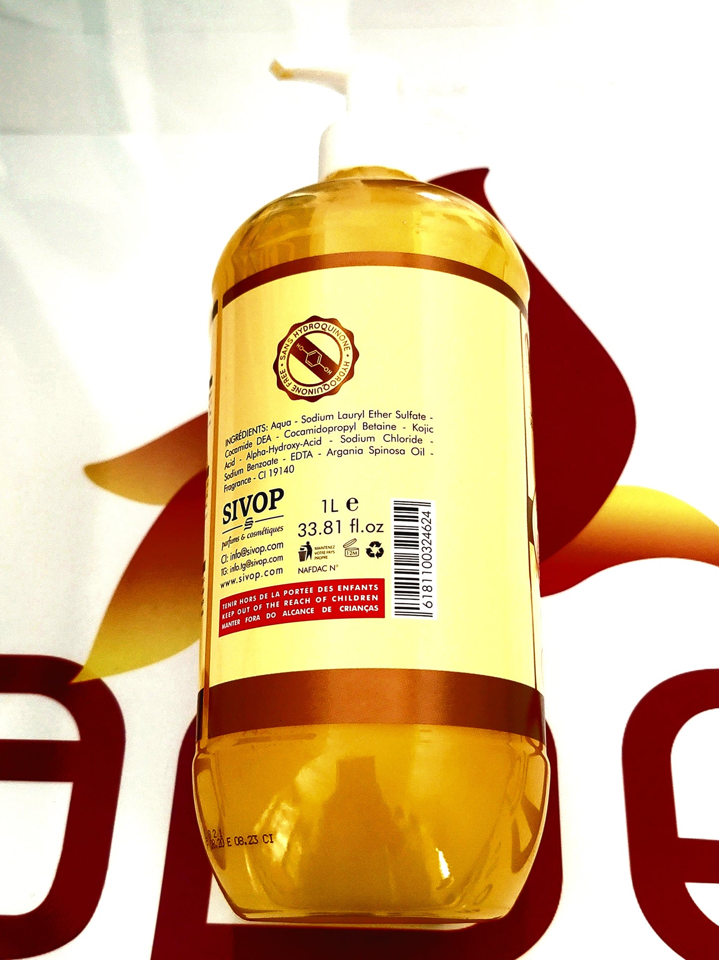 Gold Skin Clarifying Shower Gel with Argan Oil 1L