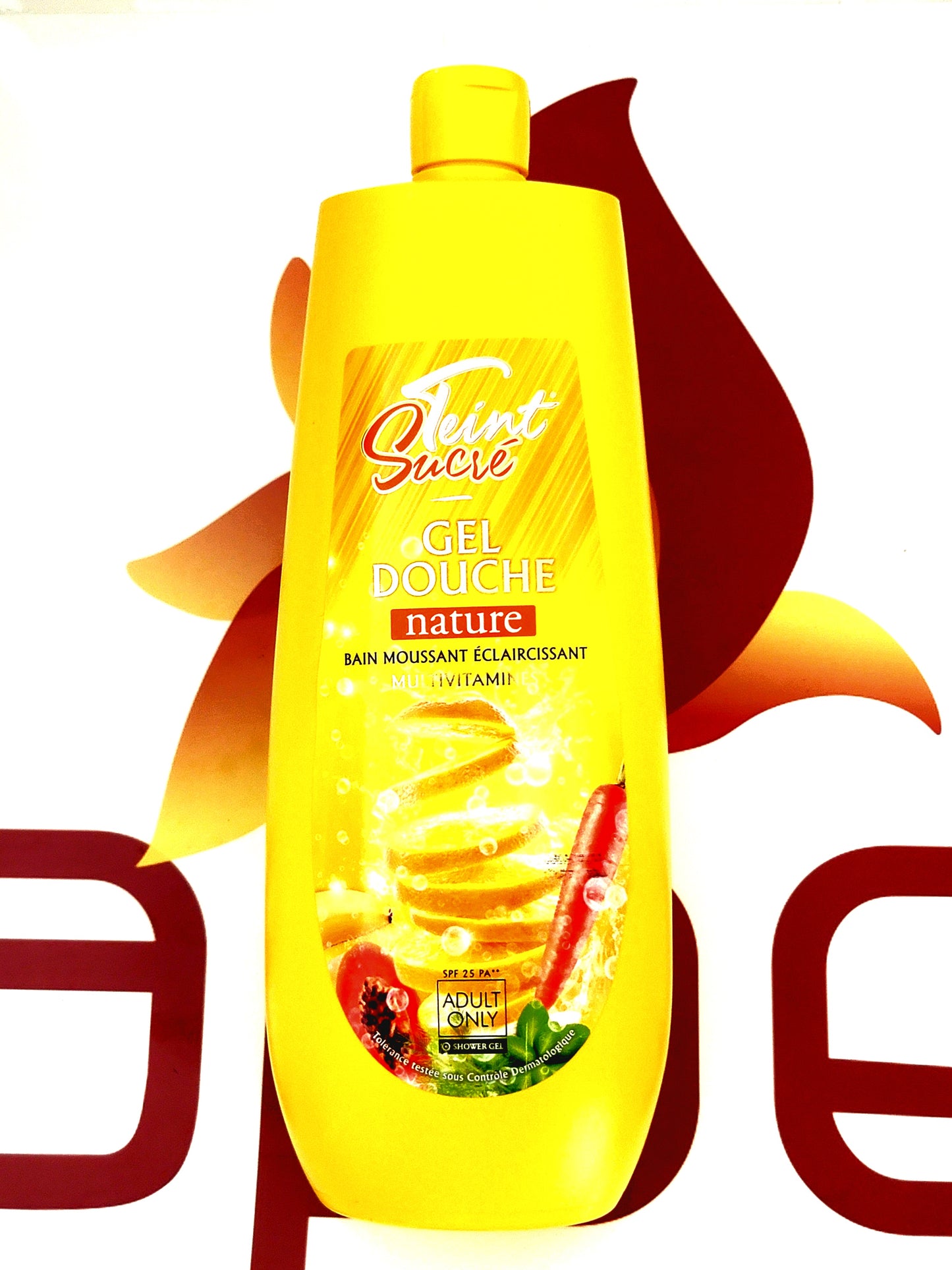 Teint Sucre Gel Douche Bain Moussant Eclaircissant