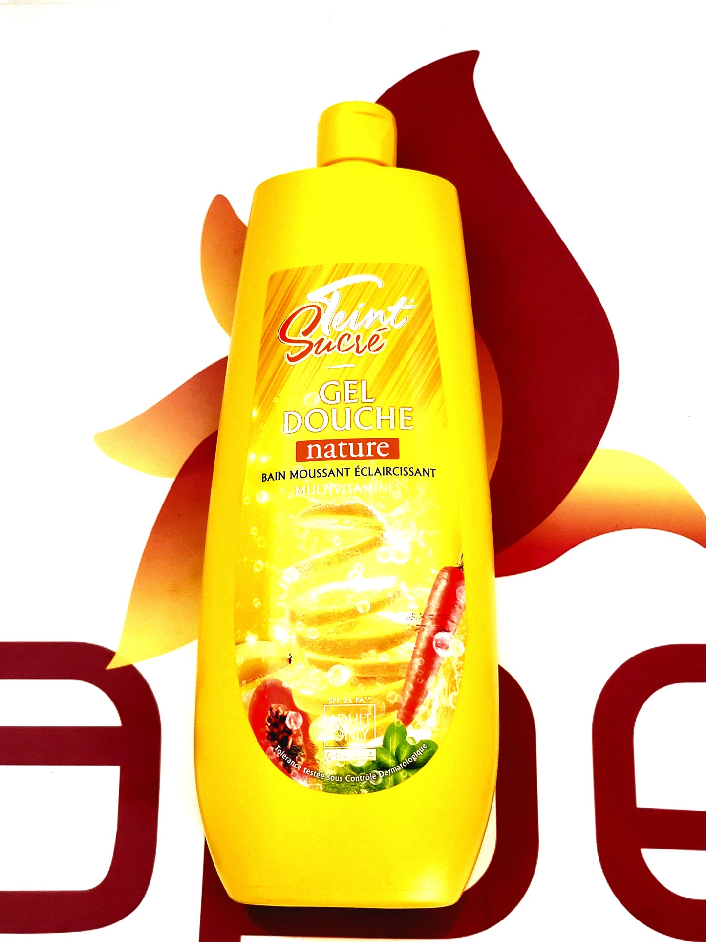 Teint Sucre Gel Douche Bain Moussant Eclaircissant