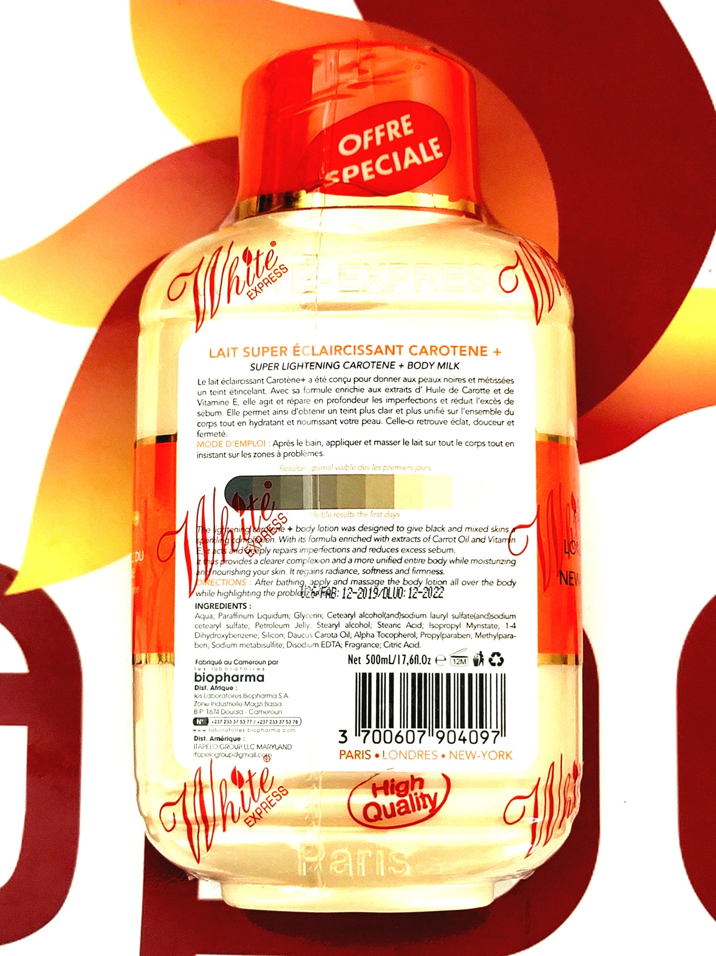 White Express Carotte Super Lightening Milk 500ml