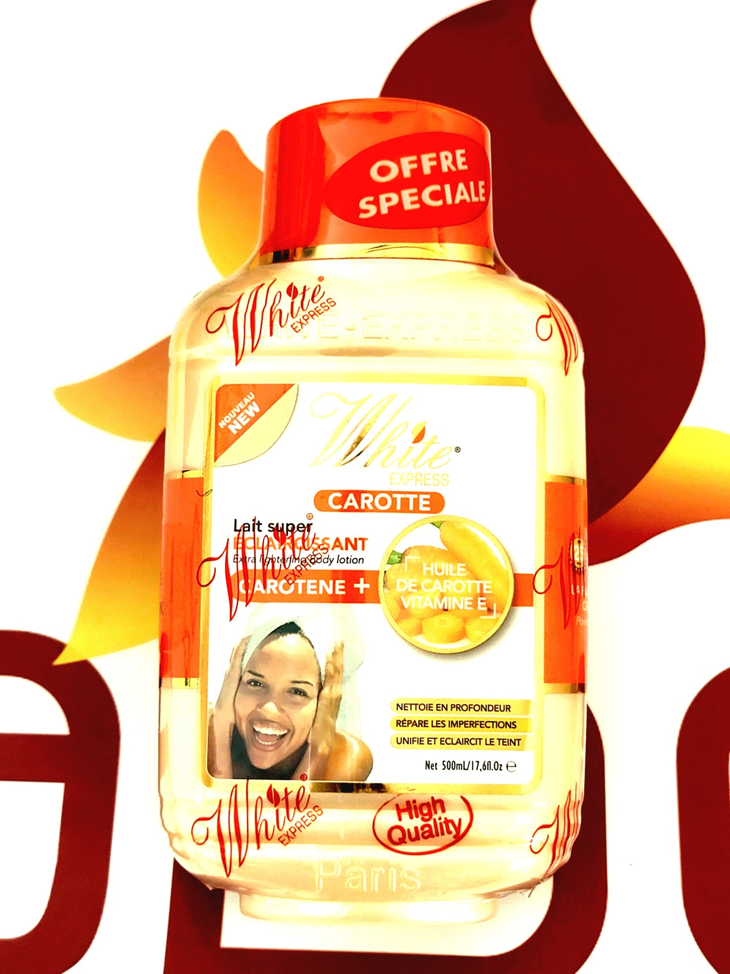 White Express Carotte Super Lightening Milk 500ml