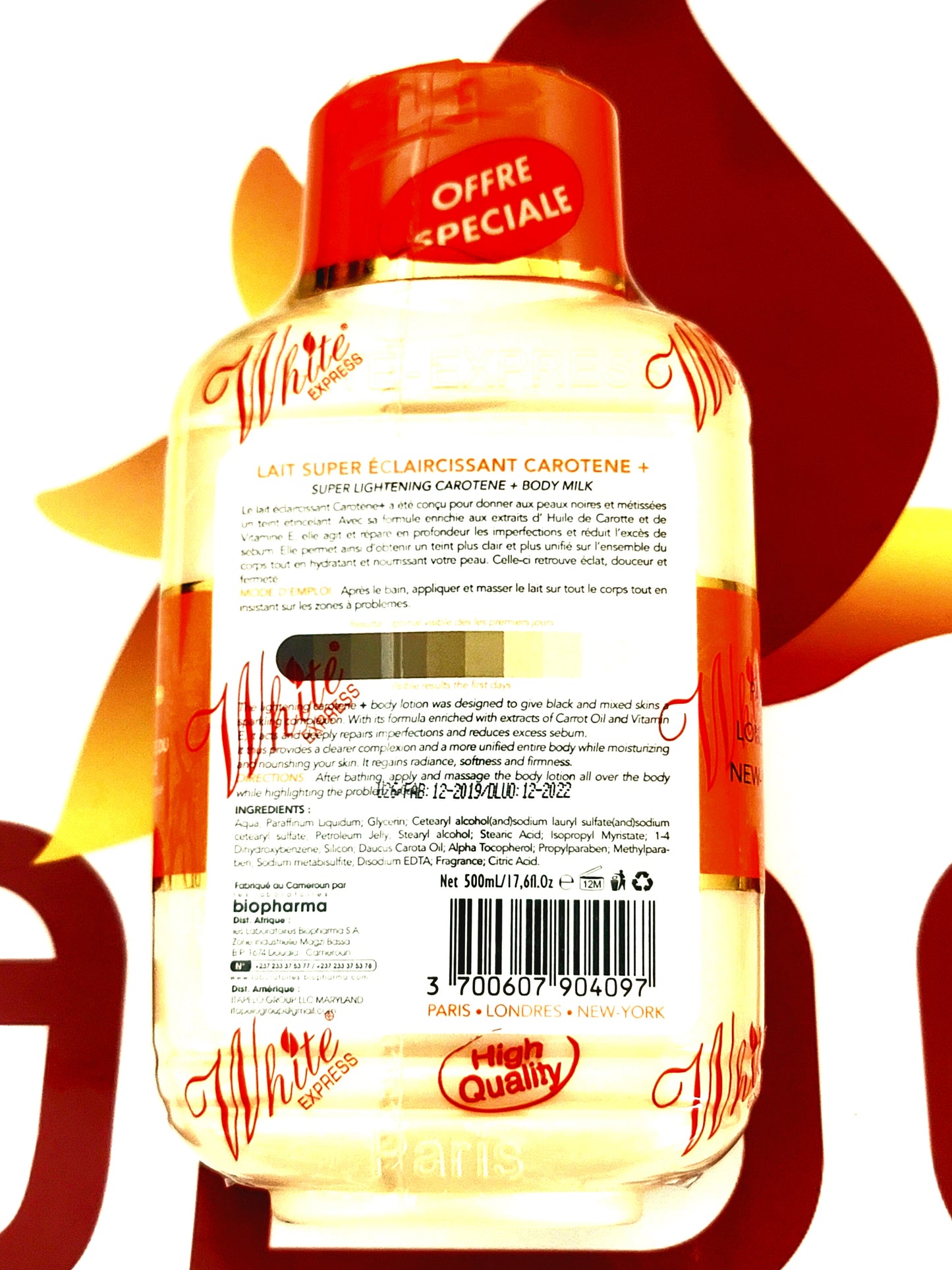 White Express Carotte Super Lightening Milk 500ml
