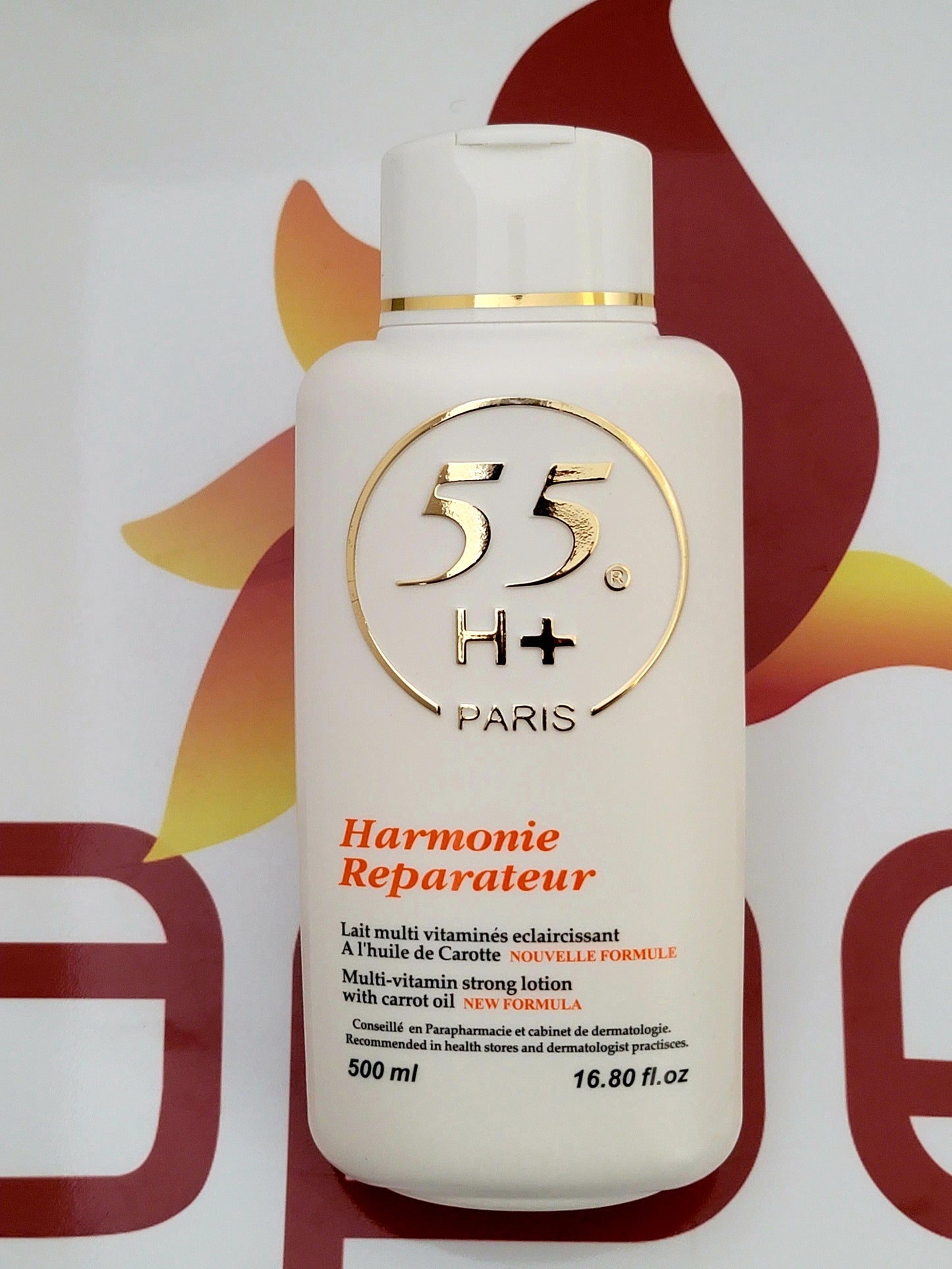 55H+ Paris Harmonie Reparateur Lotion with Carrot Oil 500ml