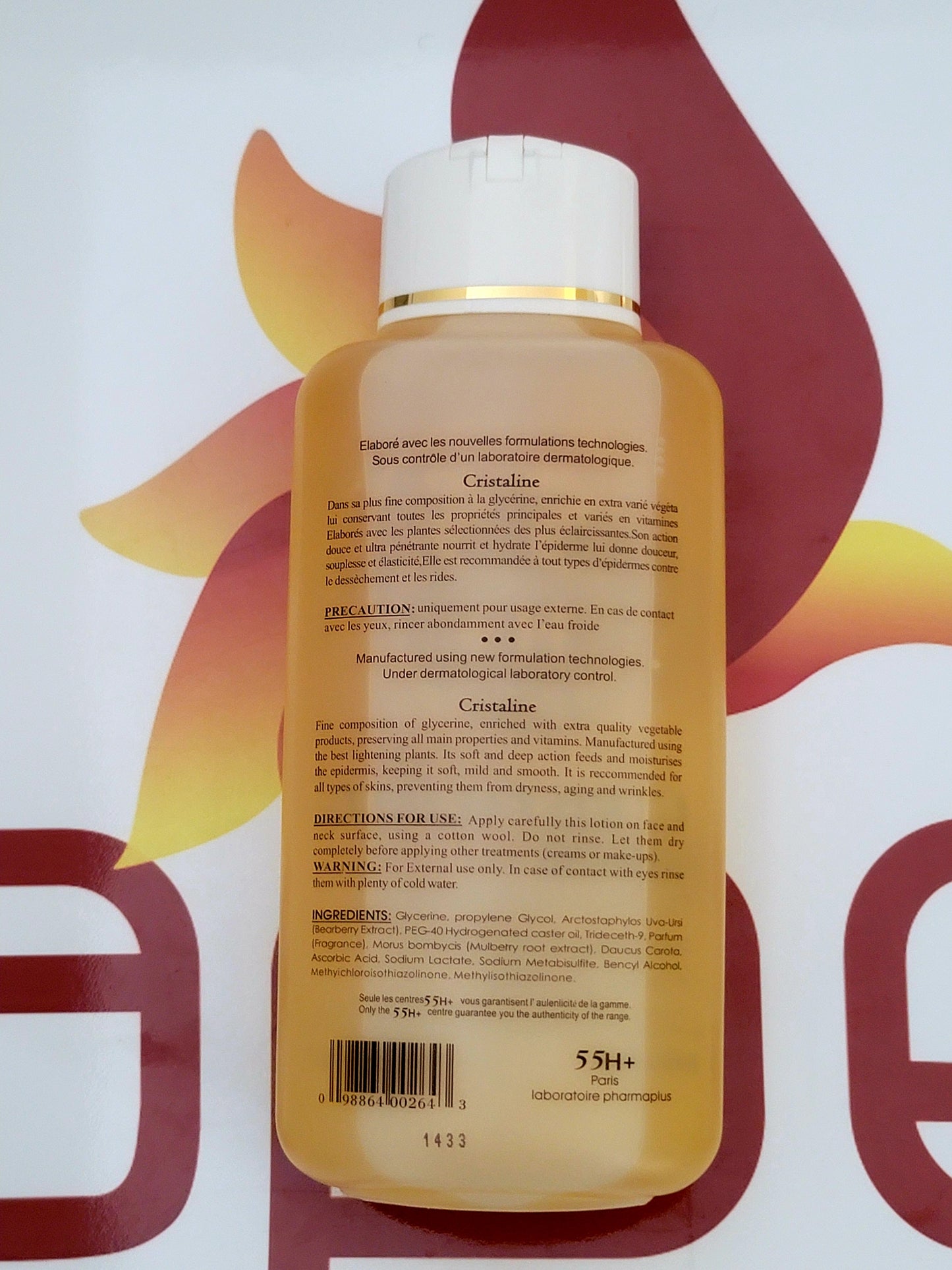 55H+ Paris Cristaline Strong-Lightening Fine Glycerin 500ml