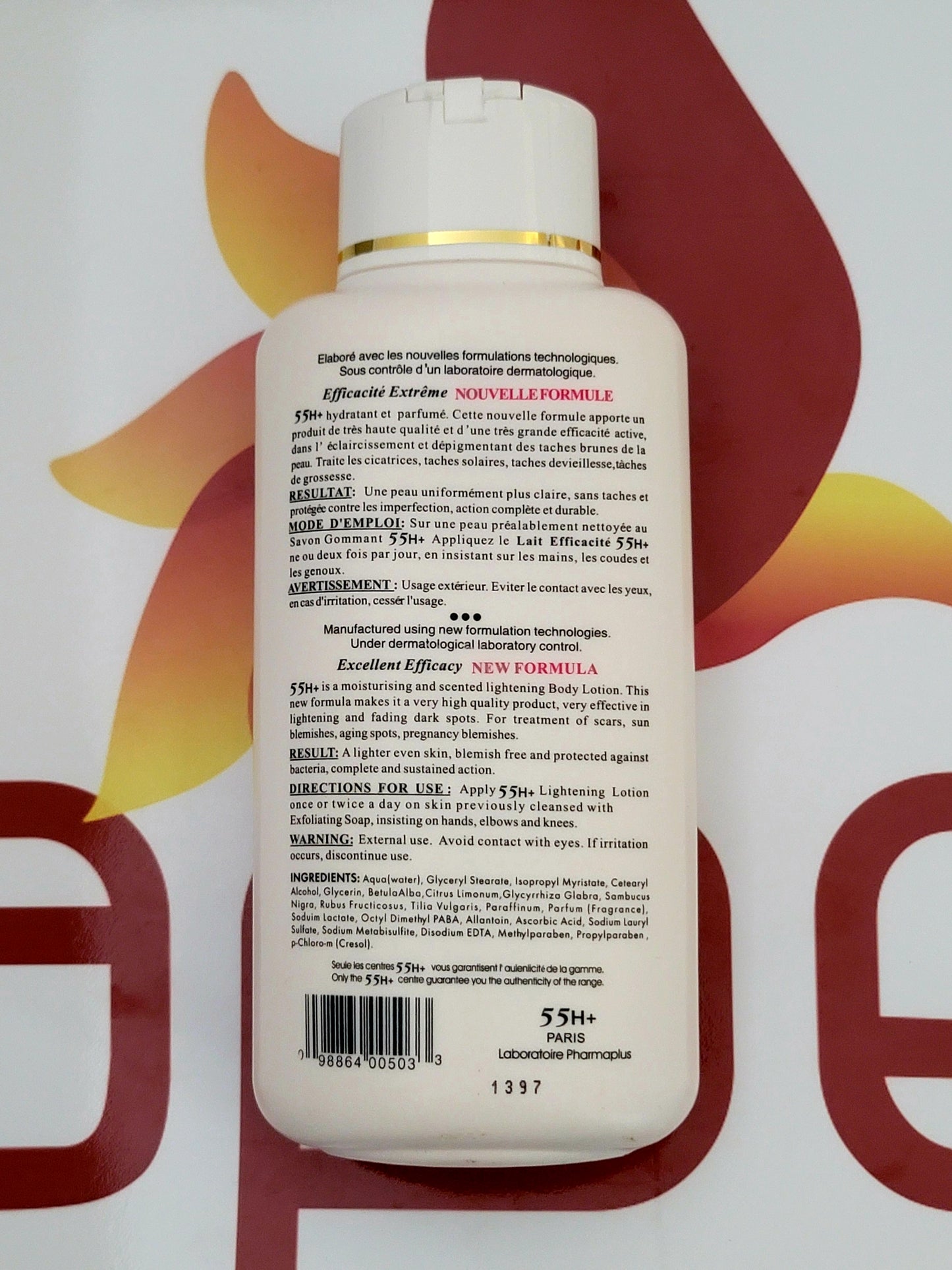 55H+ Paris Efficacite Extreme Body Lotion 500ml