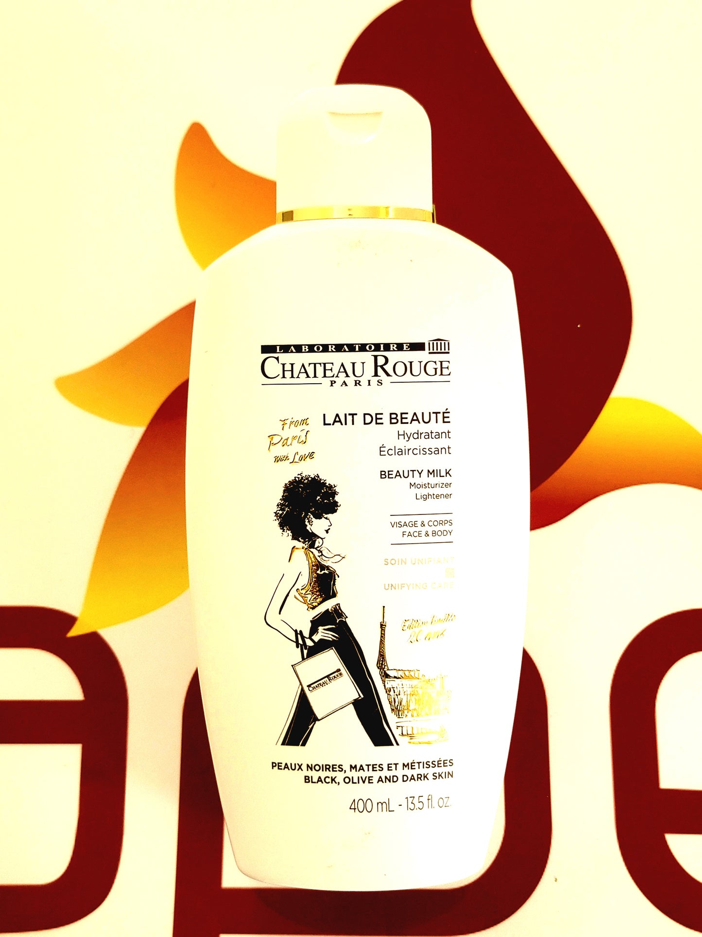 Chateau Rouge Paris Lait de Beaute Hydratant Eclaircissant 400ml