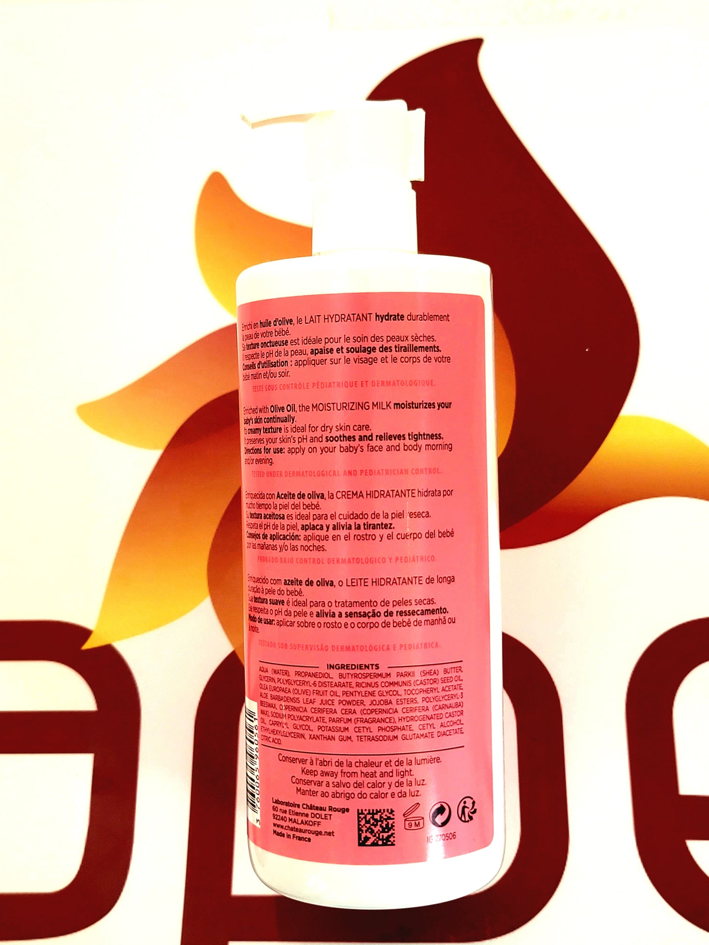 Chateau Rouge Paris Bebe Lait Hydratant 500ml