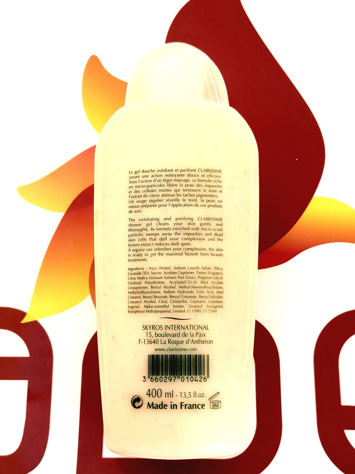 Clairissime Exfoliating Shower Gel with Scrub Particles 400ml