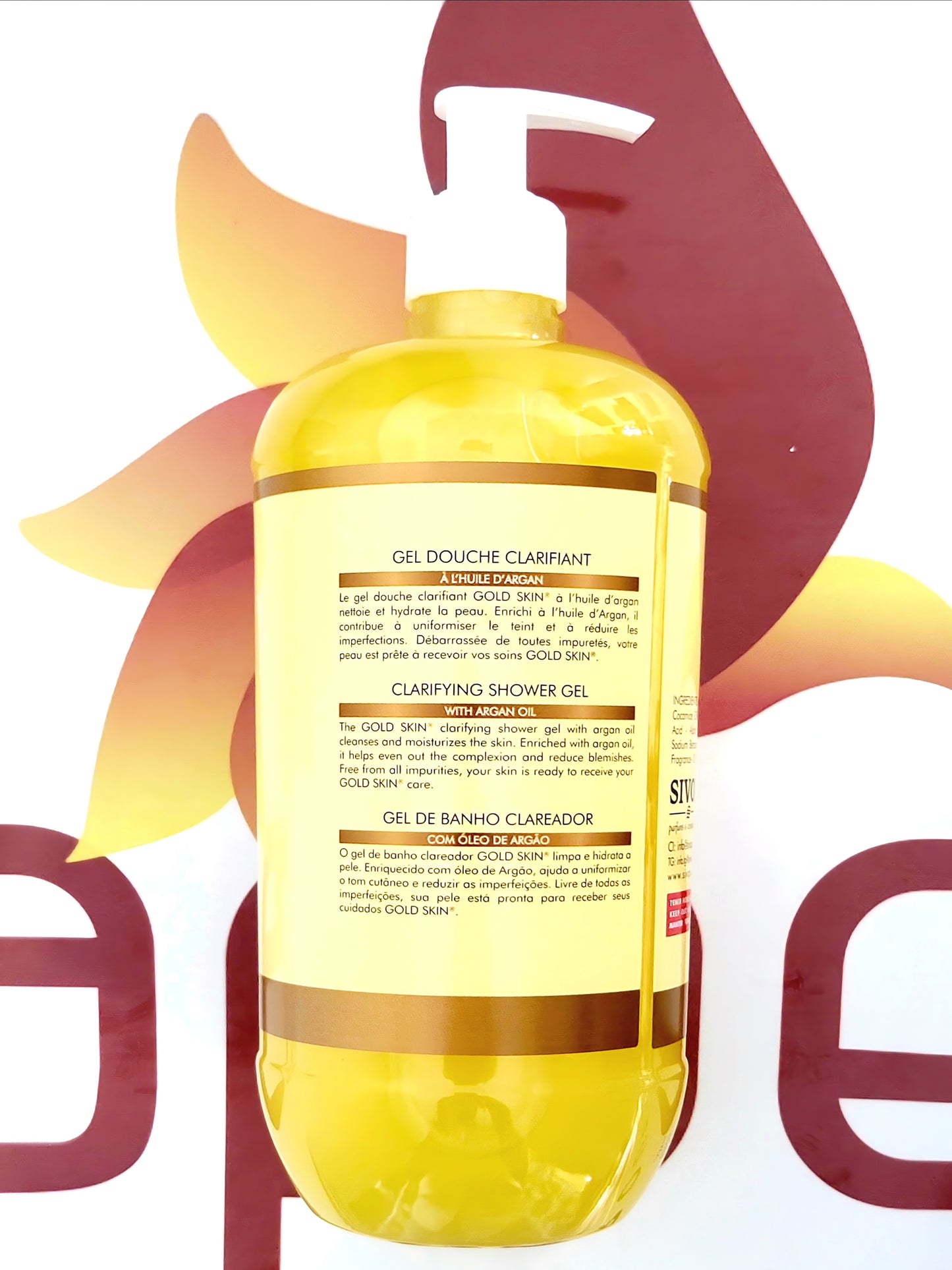 Gold Skin Clarifying Shower Gel with Argan Oil 1L