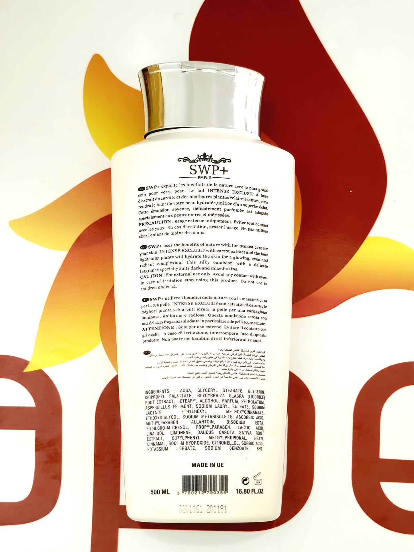 SWP+ Paris Intense Exclusif Lightening Body Lotion Premium 500ml