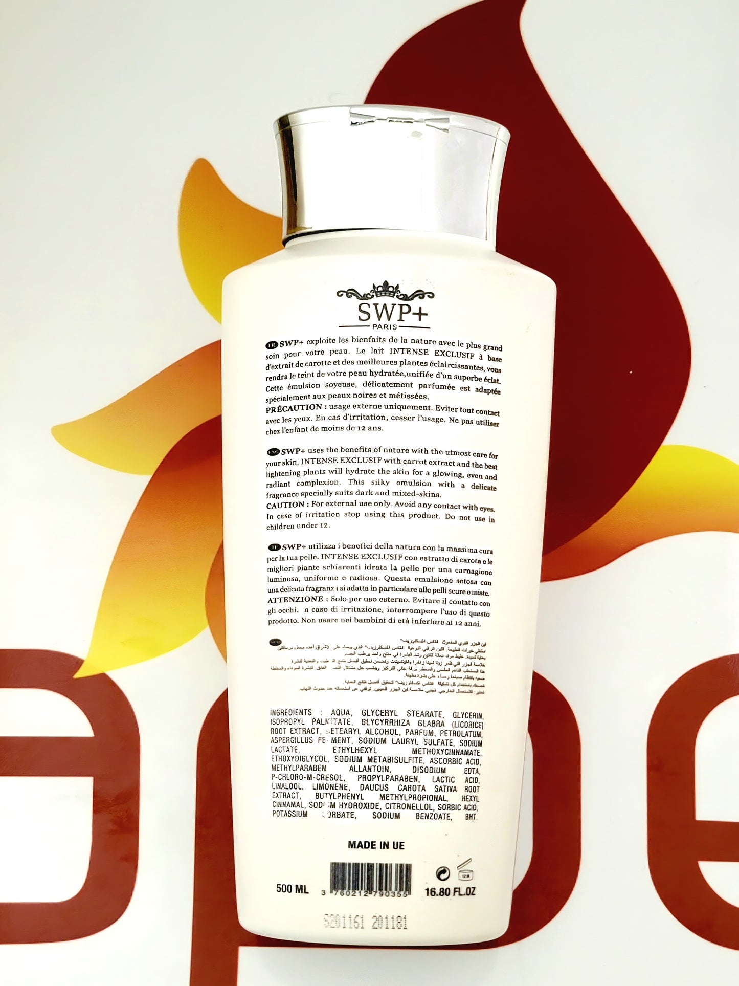 SWP+ Paris Intense Exclusif Lightening Body Lotion Premium 500ml