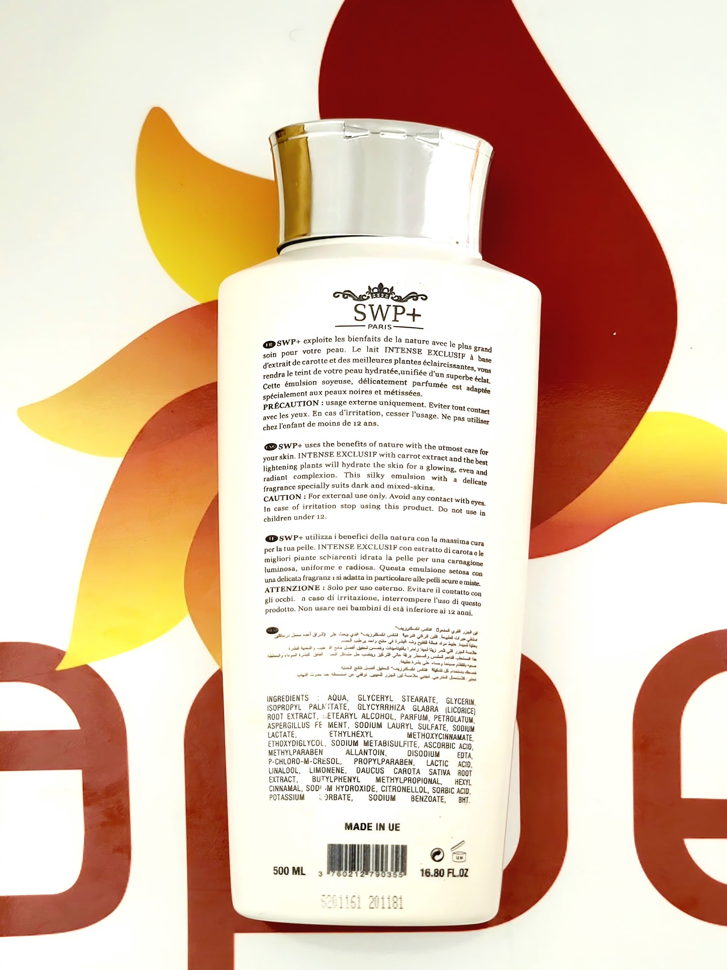 SWP+ Paris Intense Exclusif Lightening Body Lotion Premium 500ml