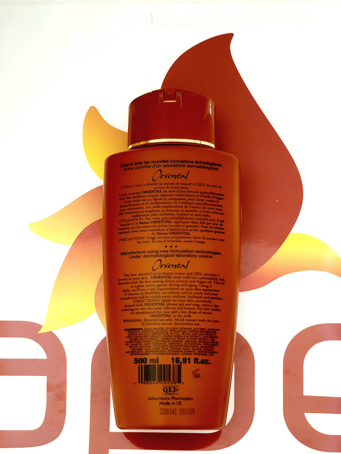 QEI+ Paris Oriental Lait Corporel Toning Body Milk 500ml