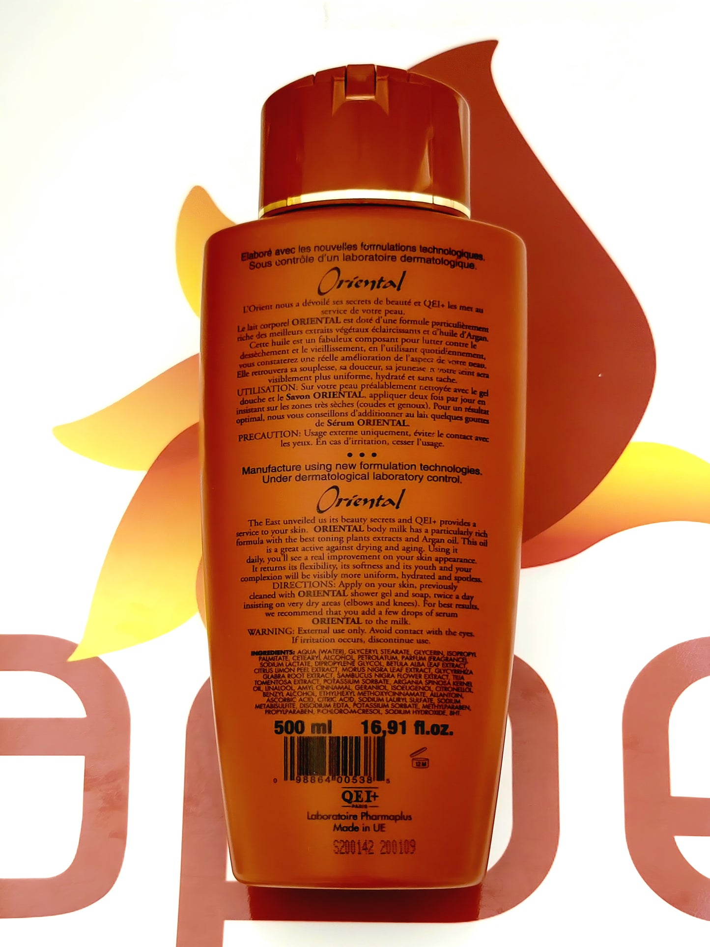 QEI+ Paris Oriental Lait Corporel Toning Body Milk 500ml