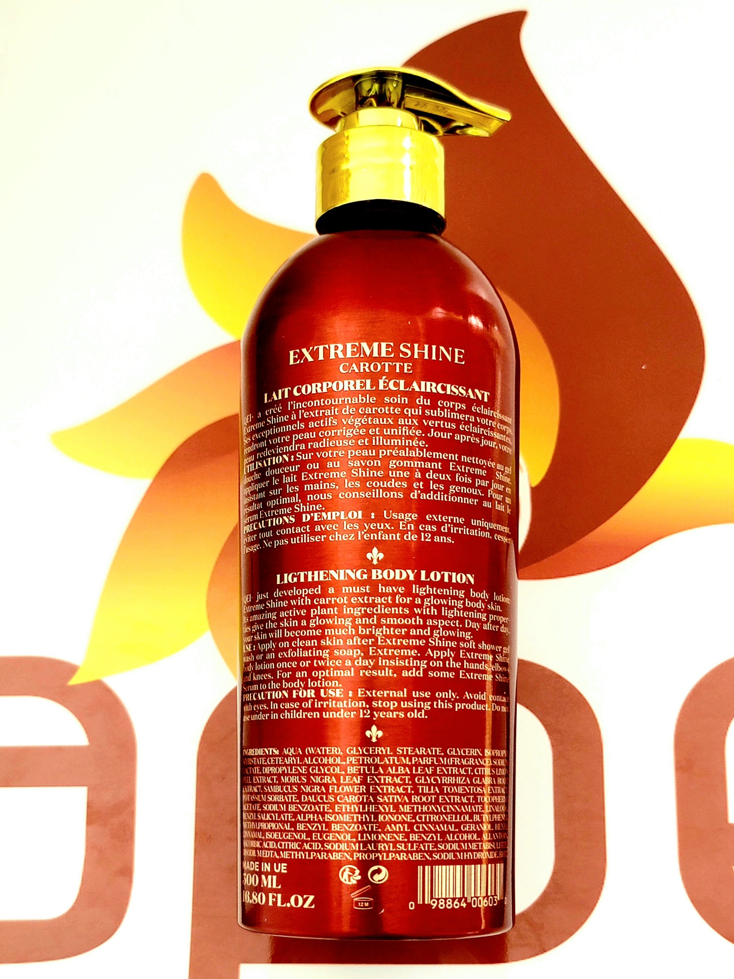 QEI+ Paris Extreme Shine Carotte Body Lotion 500ml