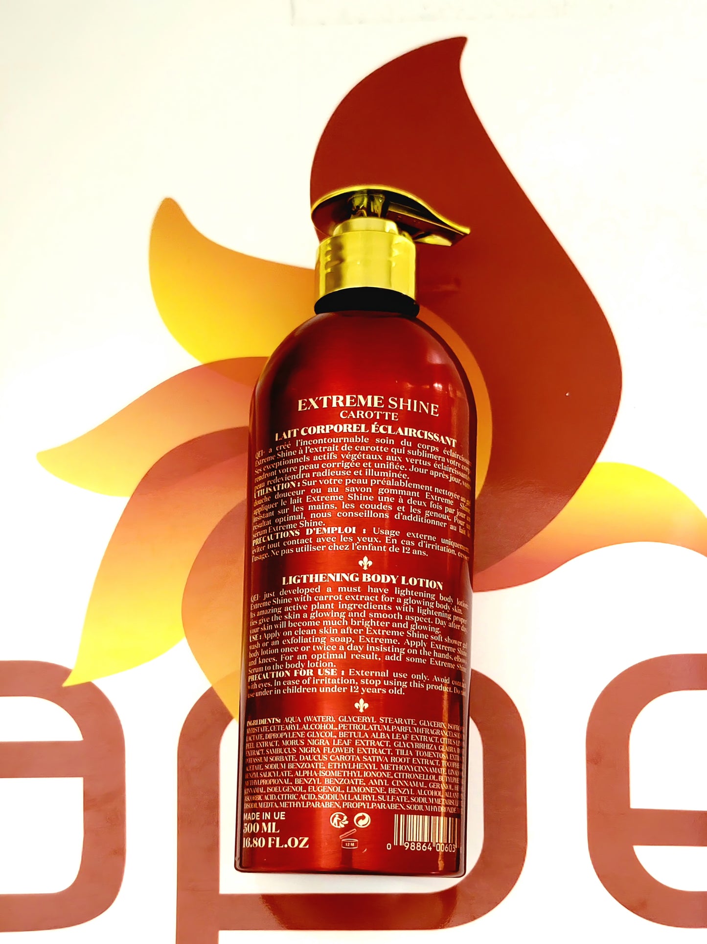 QEI+ Paris Extreme Shine Carotte Body Lotion 500ml