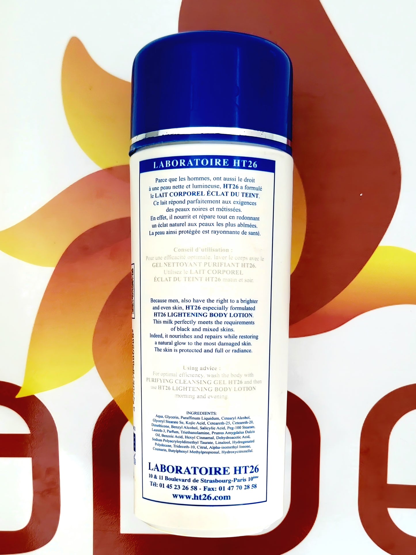 HT26 Paris For Men Lightening Body Lotion Lighter & Even Tone 500ml