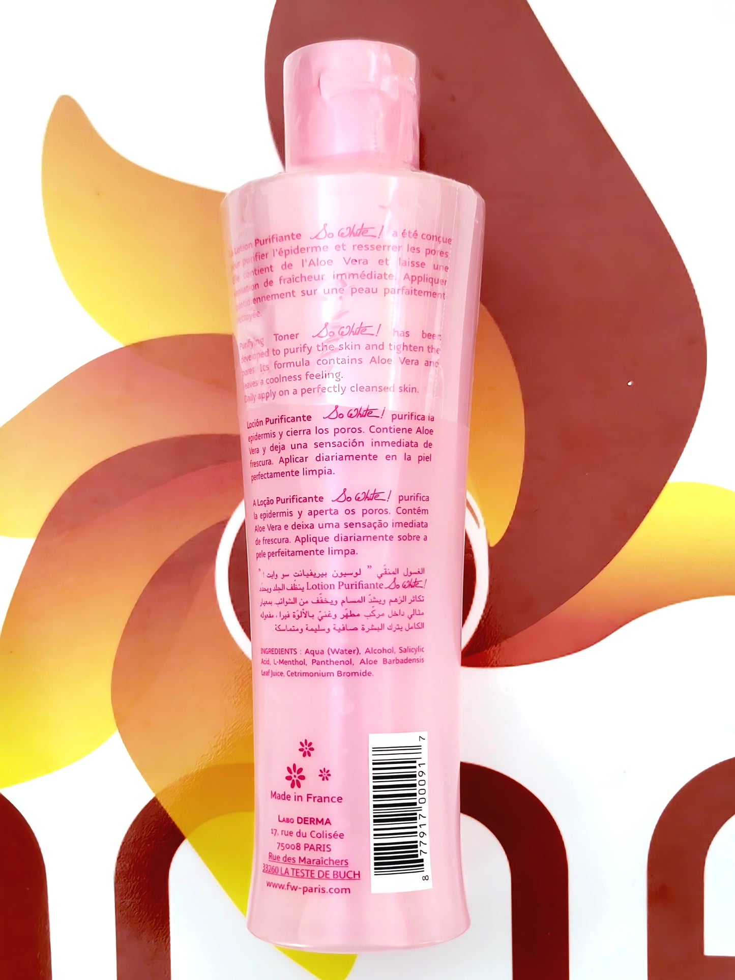 Fair and White Paris So White Purifying Toner Acne Medication Cleanser 250ml