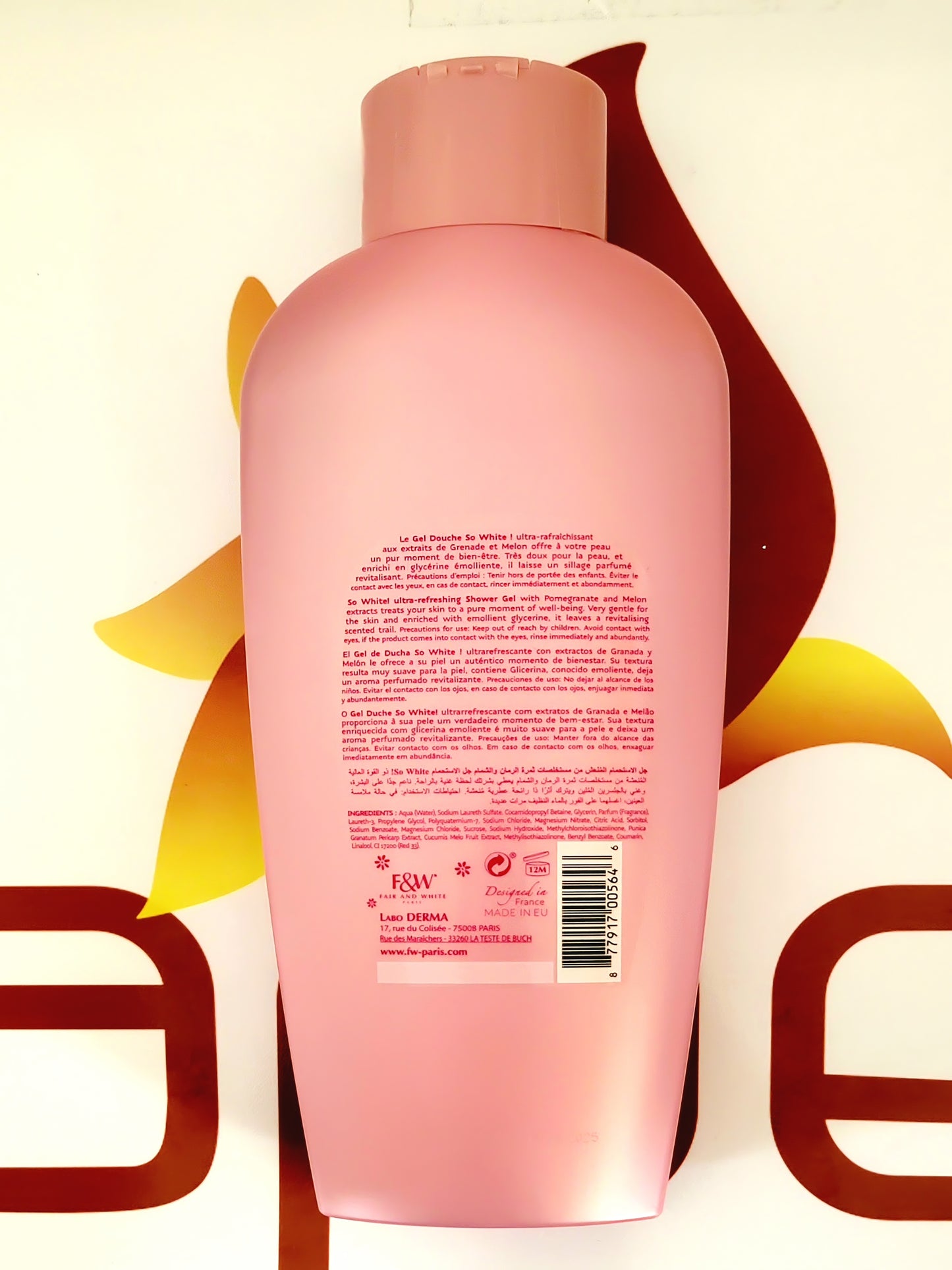 Fair and White Paris So White Brightening Shower Gel 1000ml