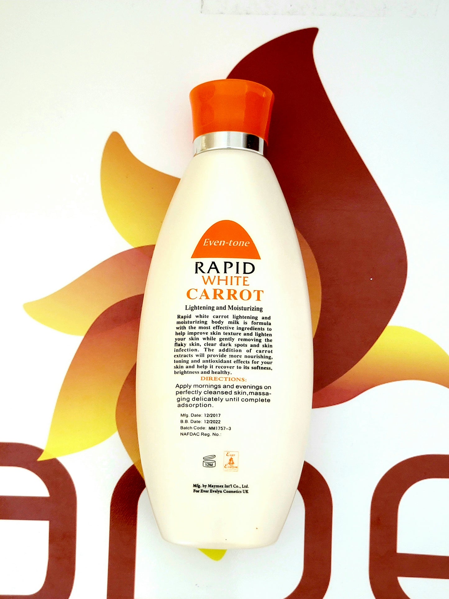 Rapid White Carrot Lightening and Moisturizing Body Milk 400ml