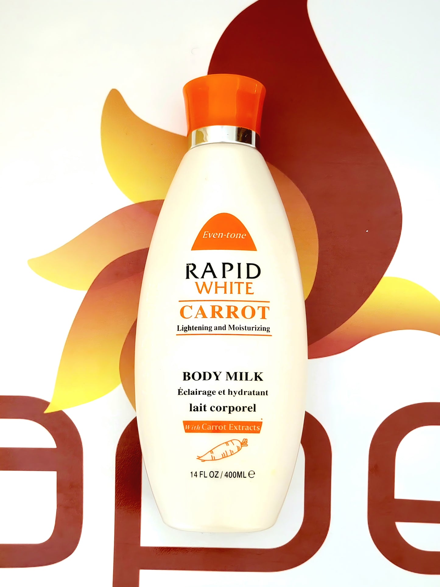 Rapid White Carrot Lightening and Moisturizing Body Milk 400ml