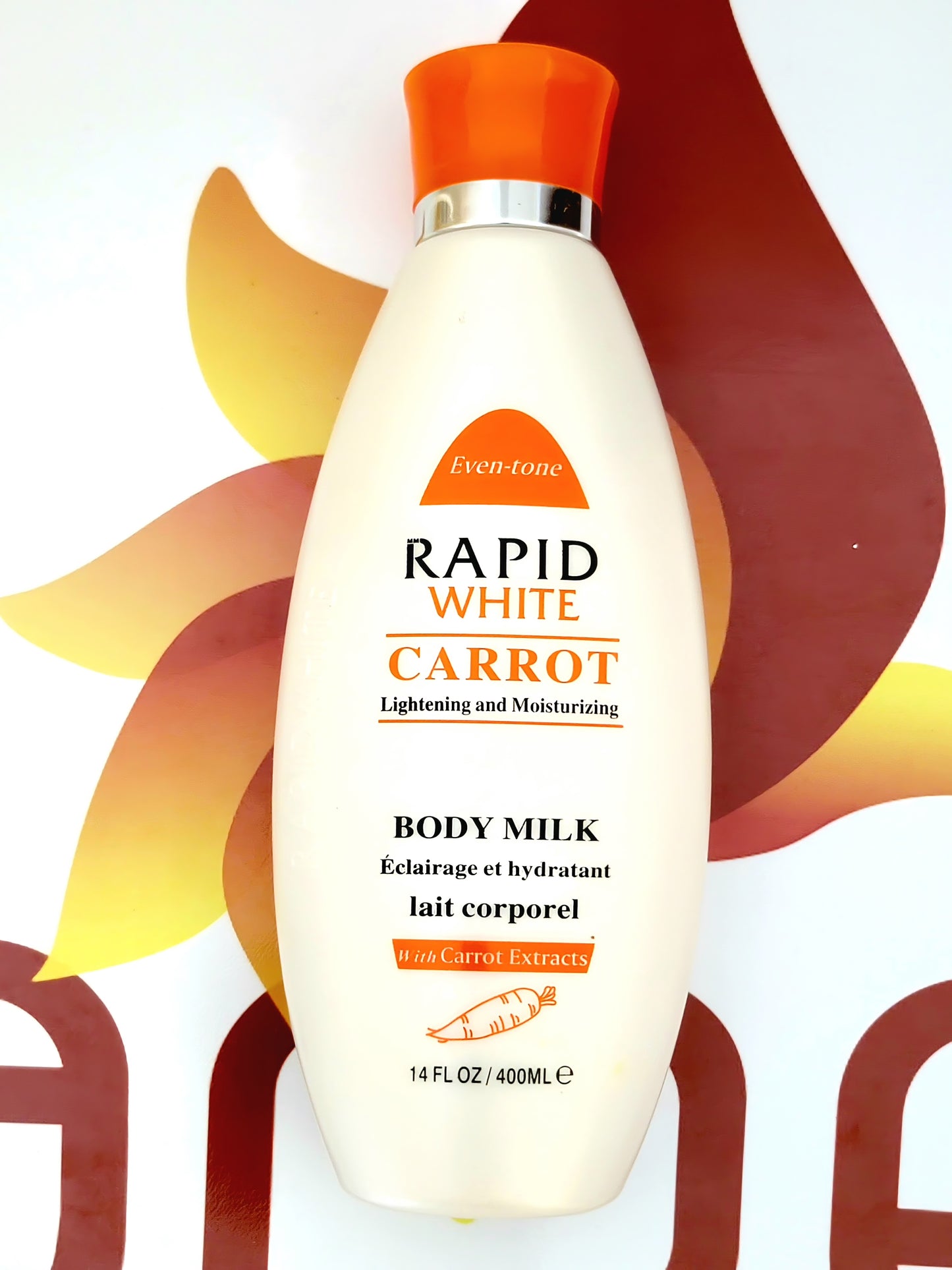 Rapid White Carrot Lightening and Moisturizing Body Milk 400ml