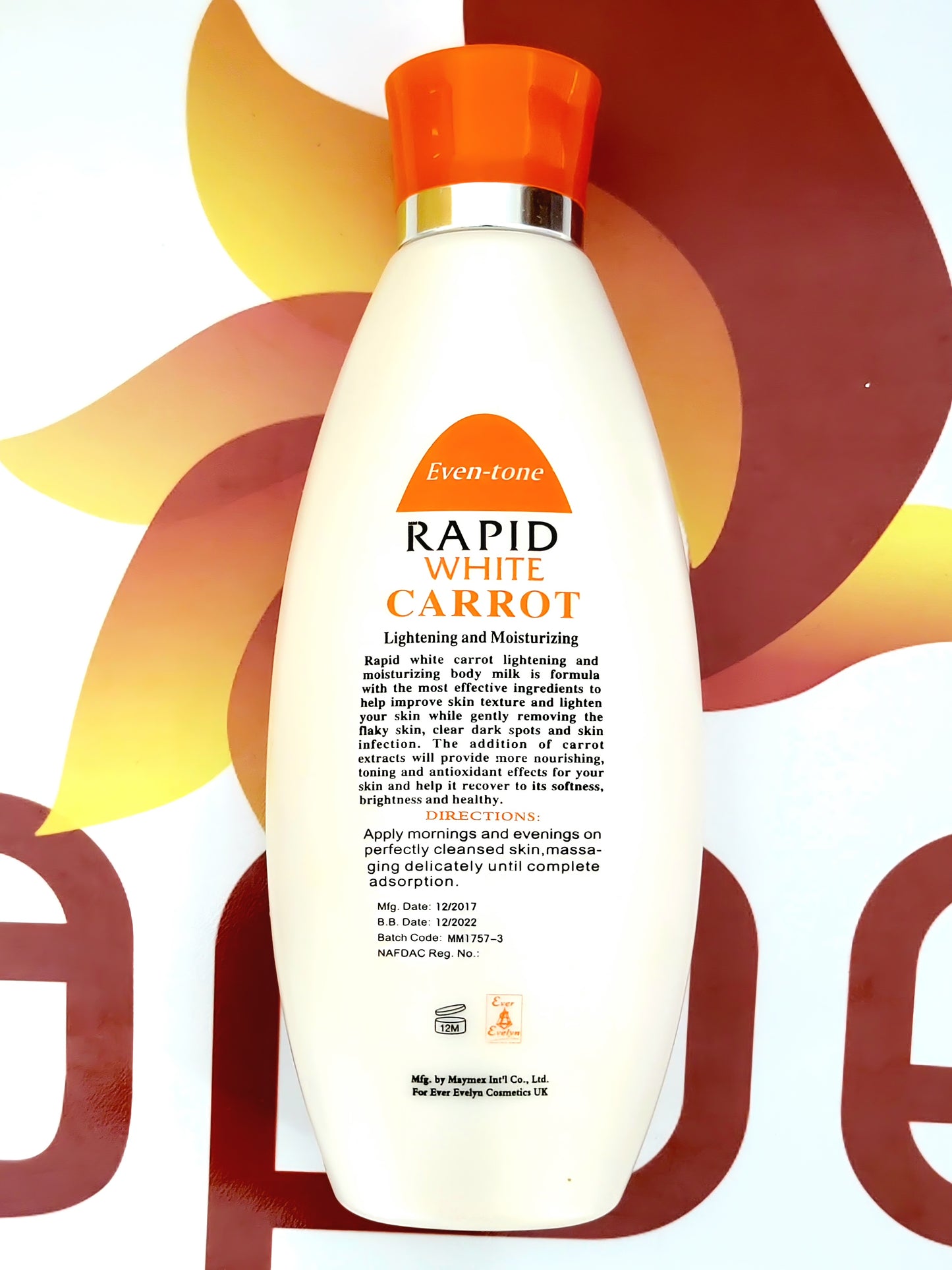 Rapid White Carrot Lightening and Moisturizing Body Milk 400ml