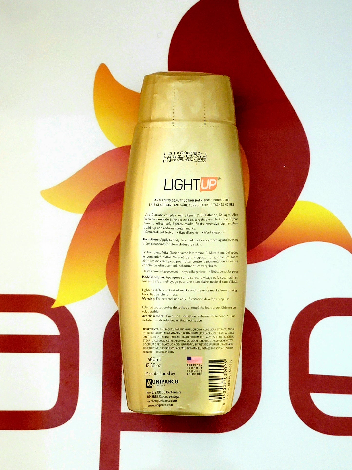 Light Up Anti Aging Beauty Lotion Dark Spot Corrector 400ml