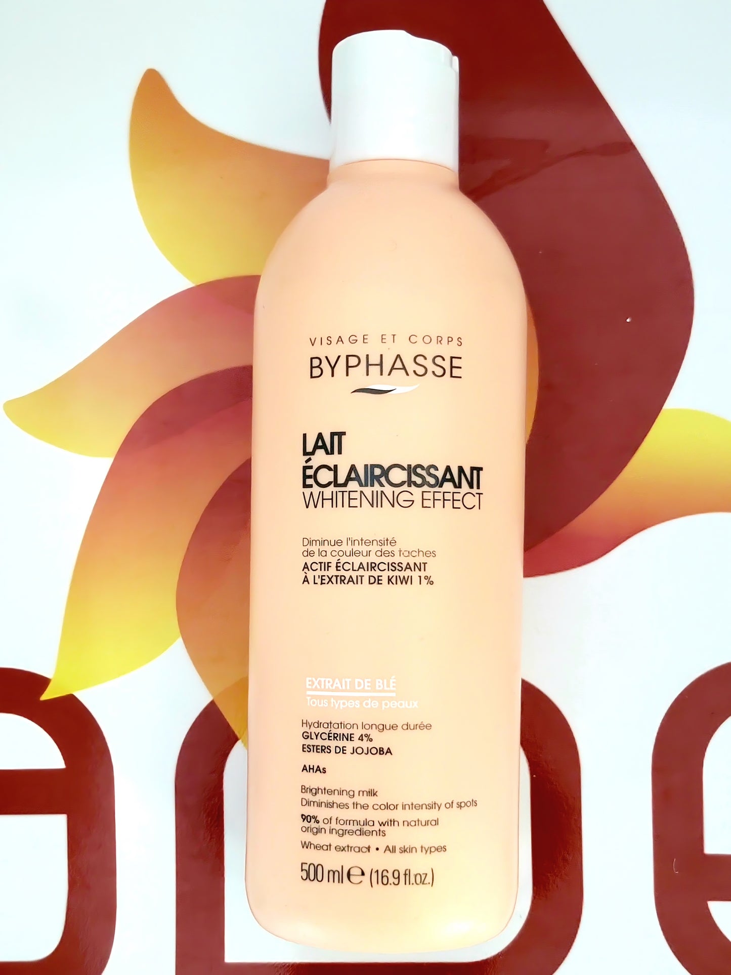 Byphasse Lait Eclaircissant Whitening Effect Extrait de Ble 500ml