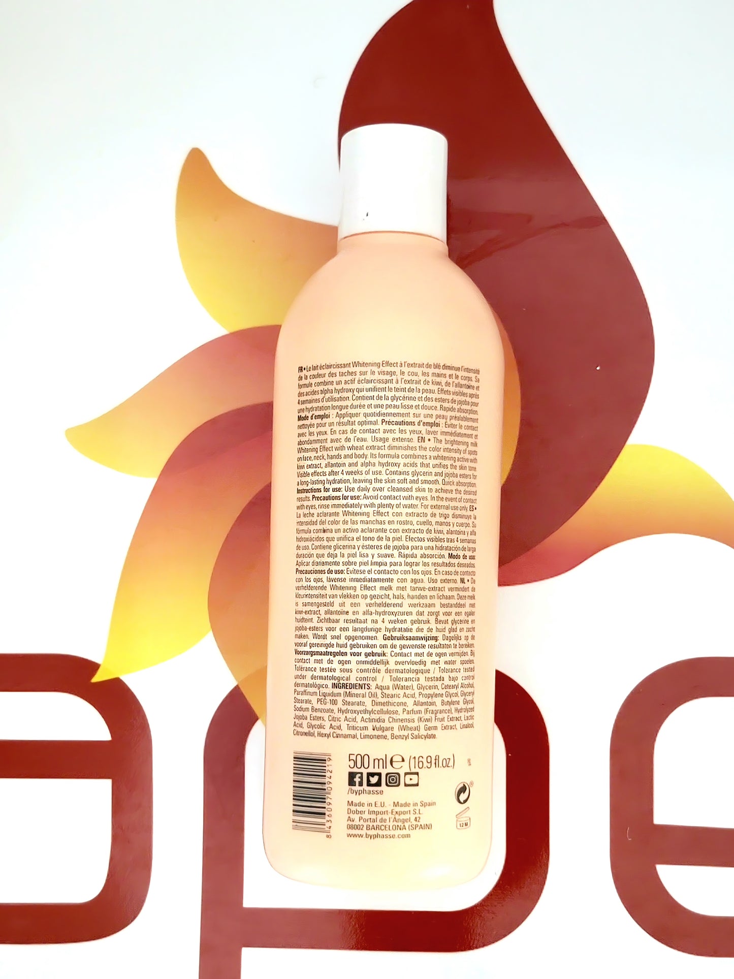 Byphasse Lait Eclaircissant Whitening Effect Extrait de Ble 500ml