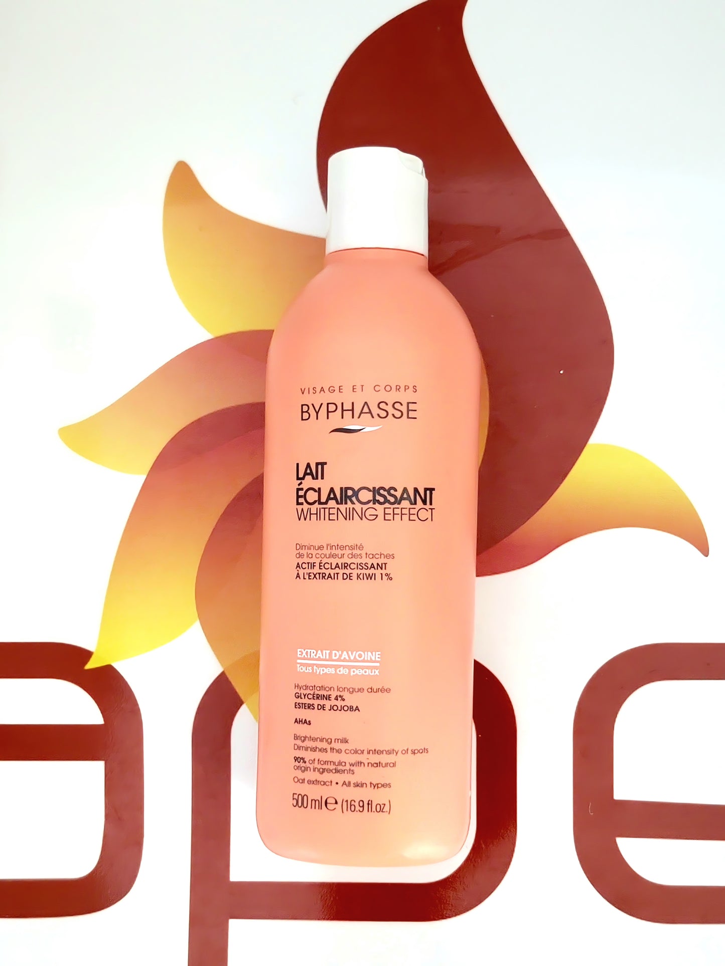 Byphasse Lait Eclaircissant Whitening Effect Extrait d'Avoine 500ml