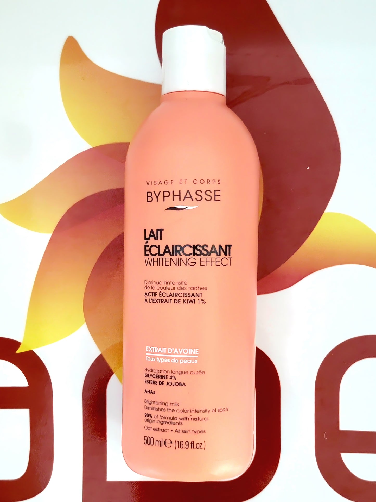 Byphasse Lait Eclaircissant Whitening Effect Extrait d'Avoine 500ml