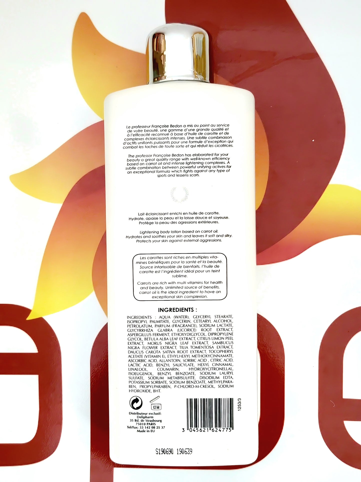 White Luxury Paris Force Ultime Carotte Lightening Body Lotion 500ml