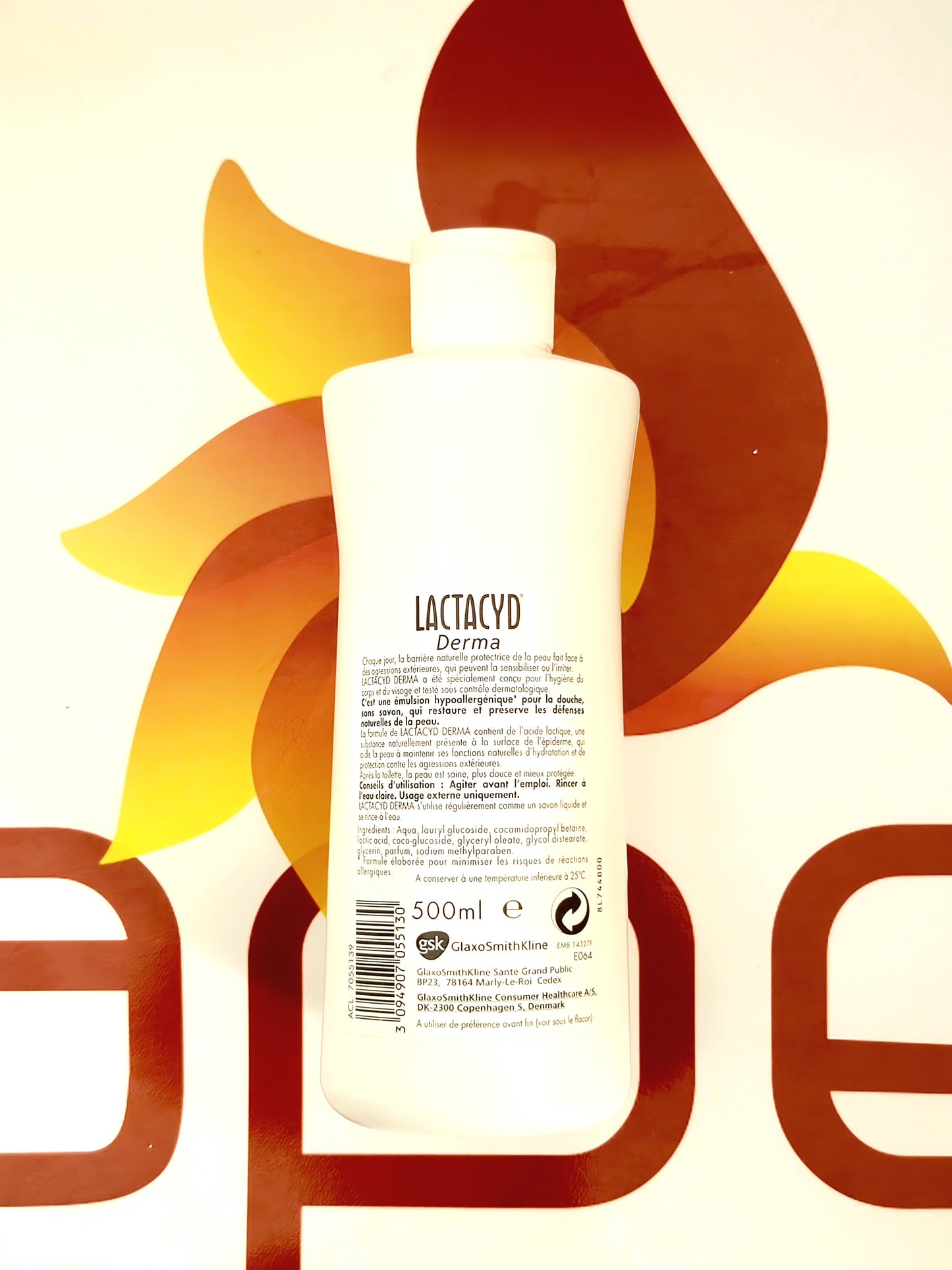 Lactacyd Derma Emulsion Douche Hypoallergenique 500ml