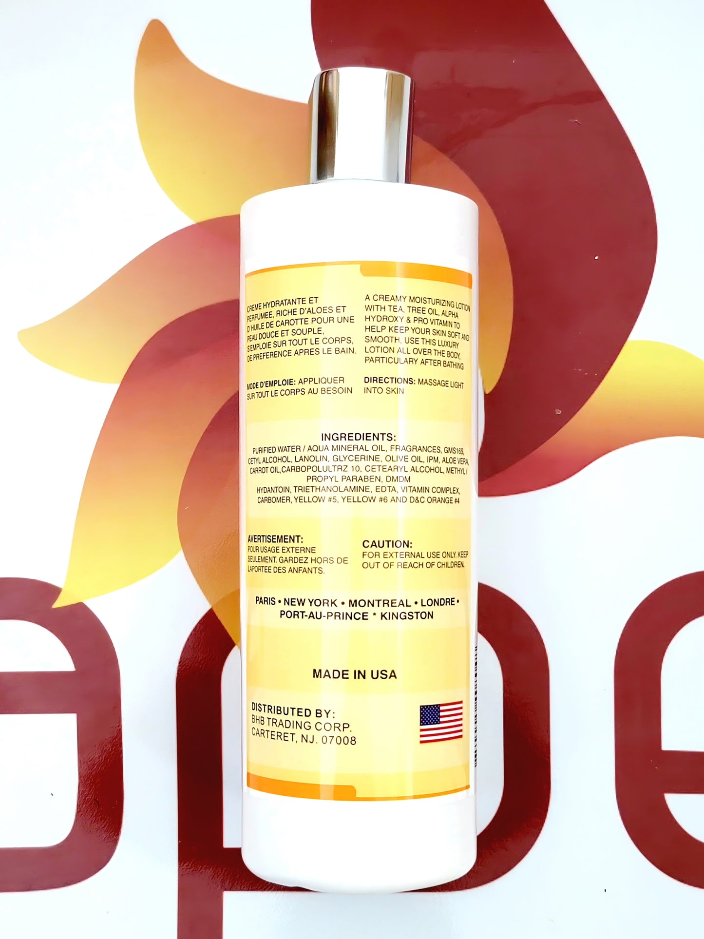 UB Aujourd'hui Paris Collection Luxury Body Lotion 473ml