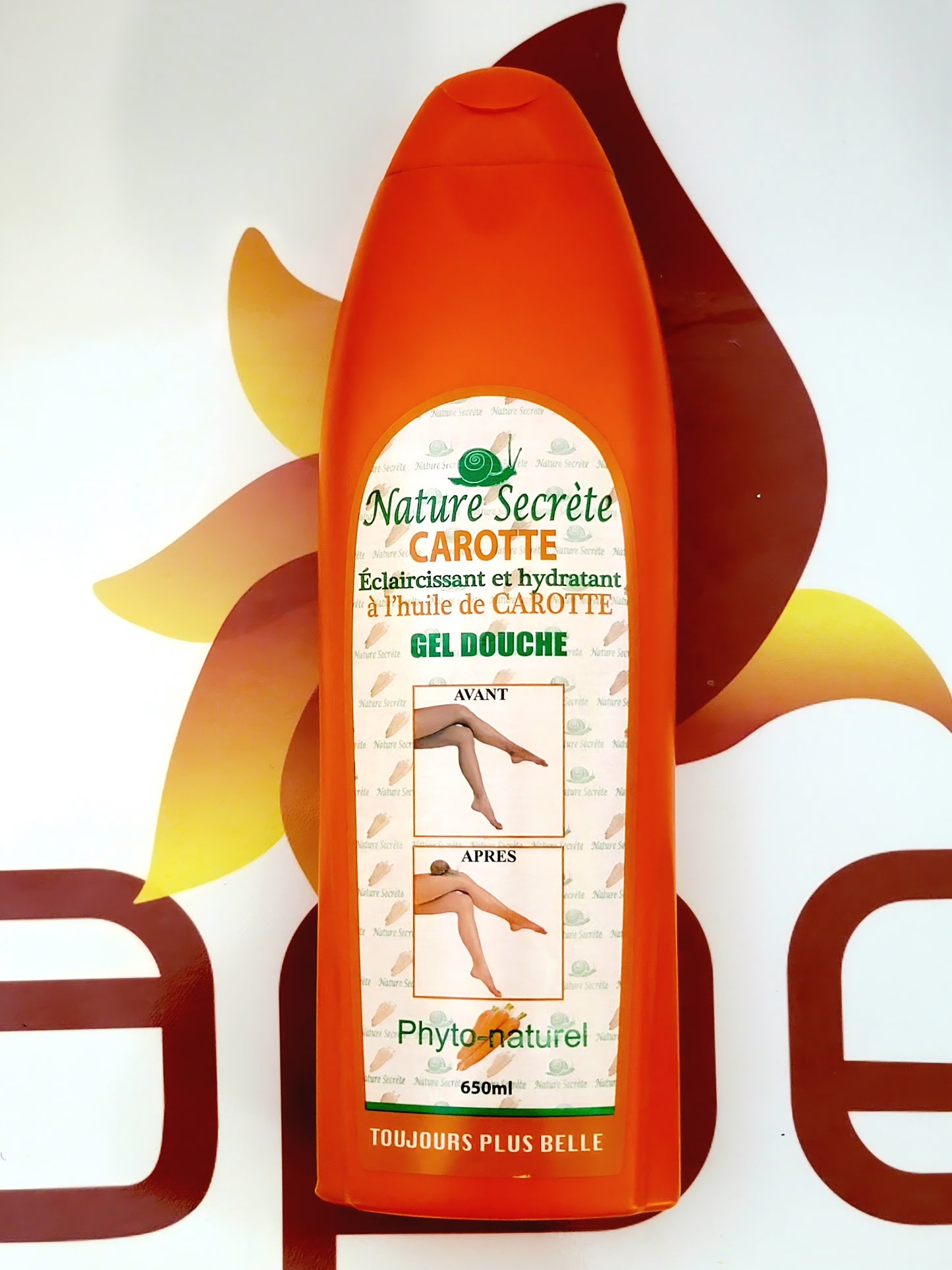 Nature Secrete Carotte Eclaircissant Et Hydratant Gel Douche 650ml
