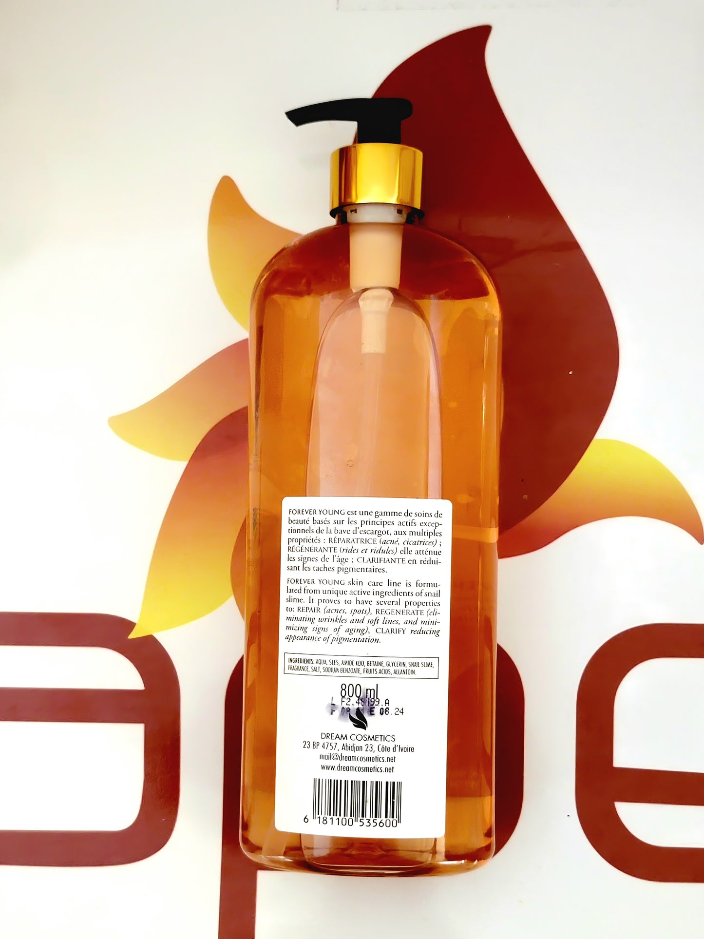 Forever Young Lightening Shower Gel 800ml