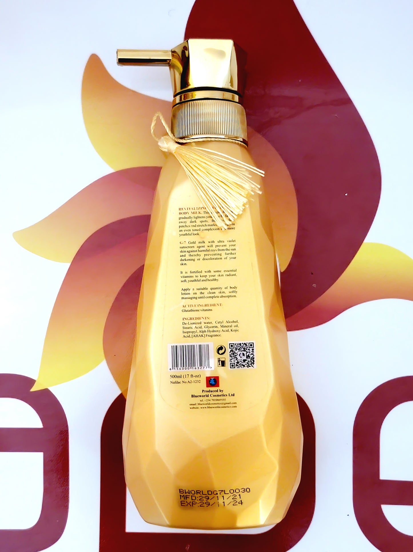 G-7 Paris Gold Exclusive Body Milk Beauty Active 500ml