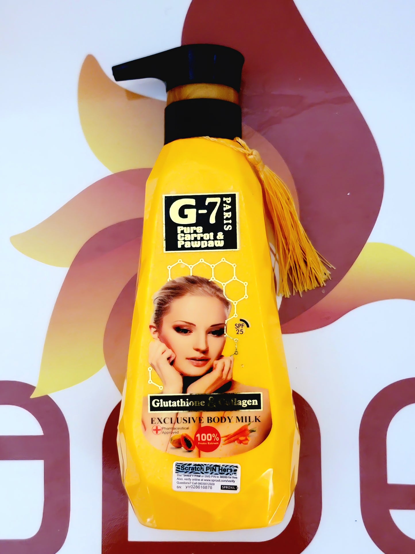 G-7 Paris Pure Carrot & Pawpaw Exclusive Body Milk 500ml