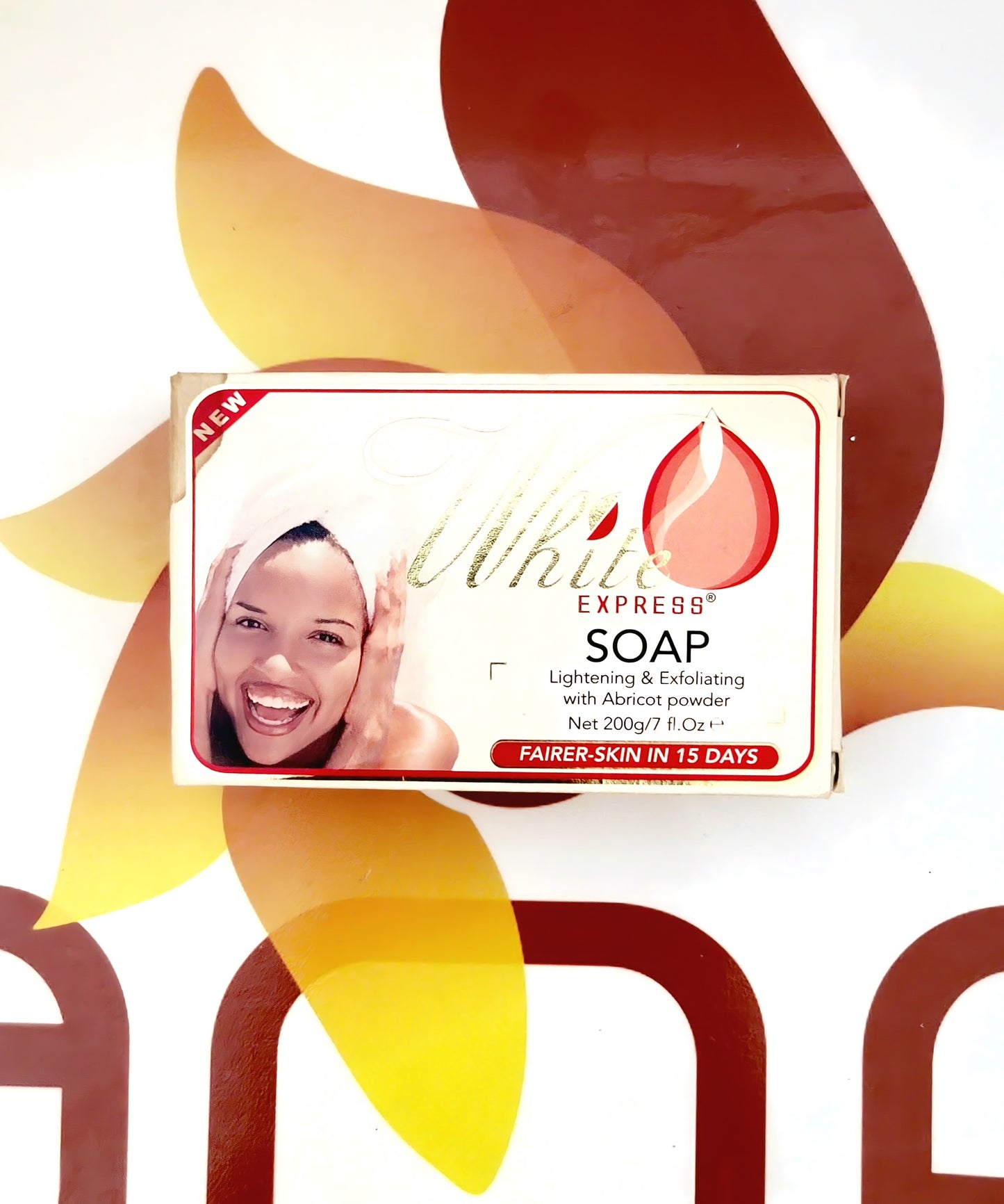 White Express Soap Lightening & Exfoliating with Abricot Powder 200g