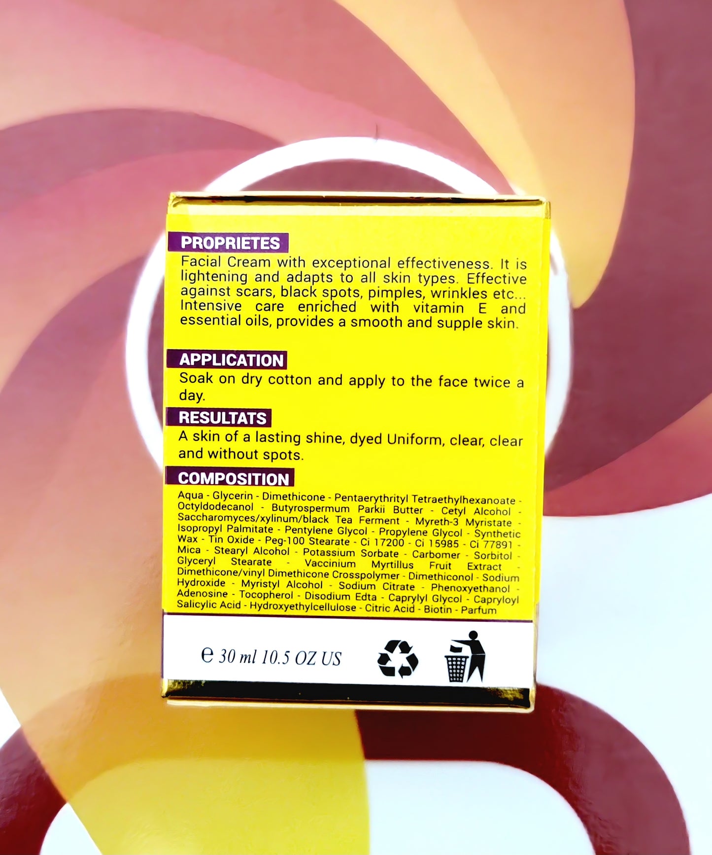 Peau Jaune Facial Cream Anti Spots Anti Wrinkle Anti Age 30ml