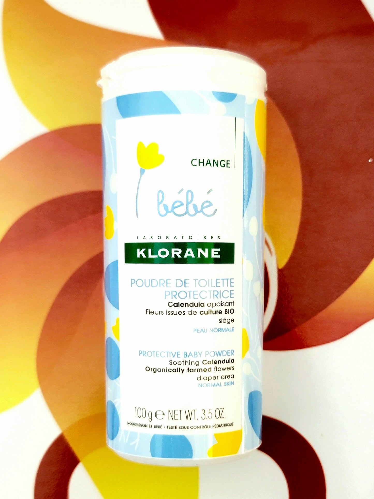Klorane Bebe Protective Baby Powder 100g