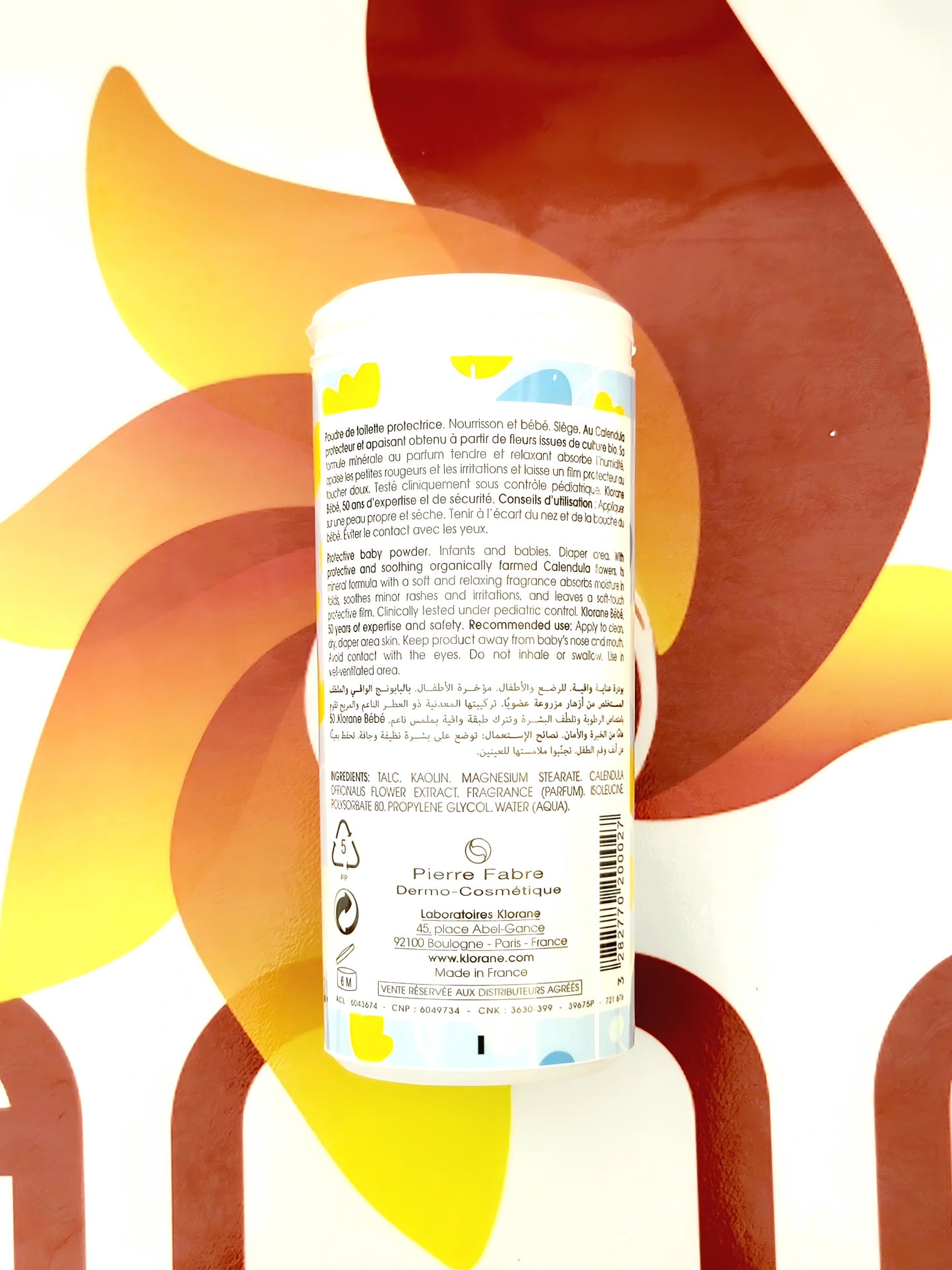 Klorane Bebe Protective Baby Powder 100g