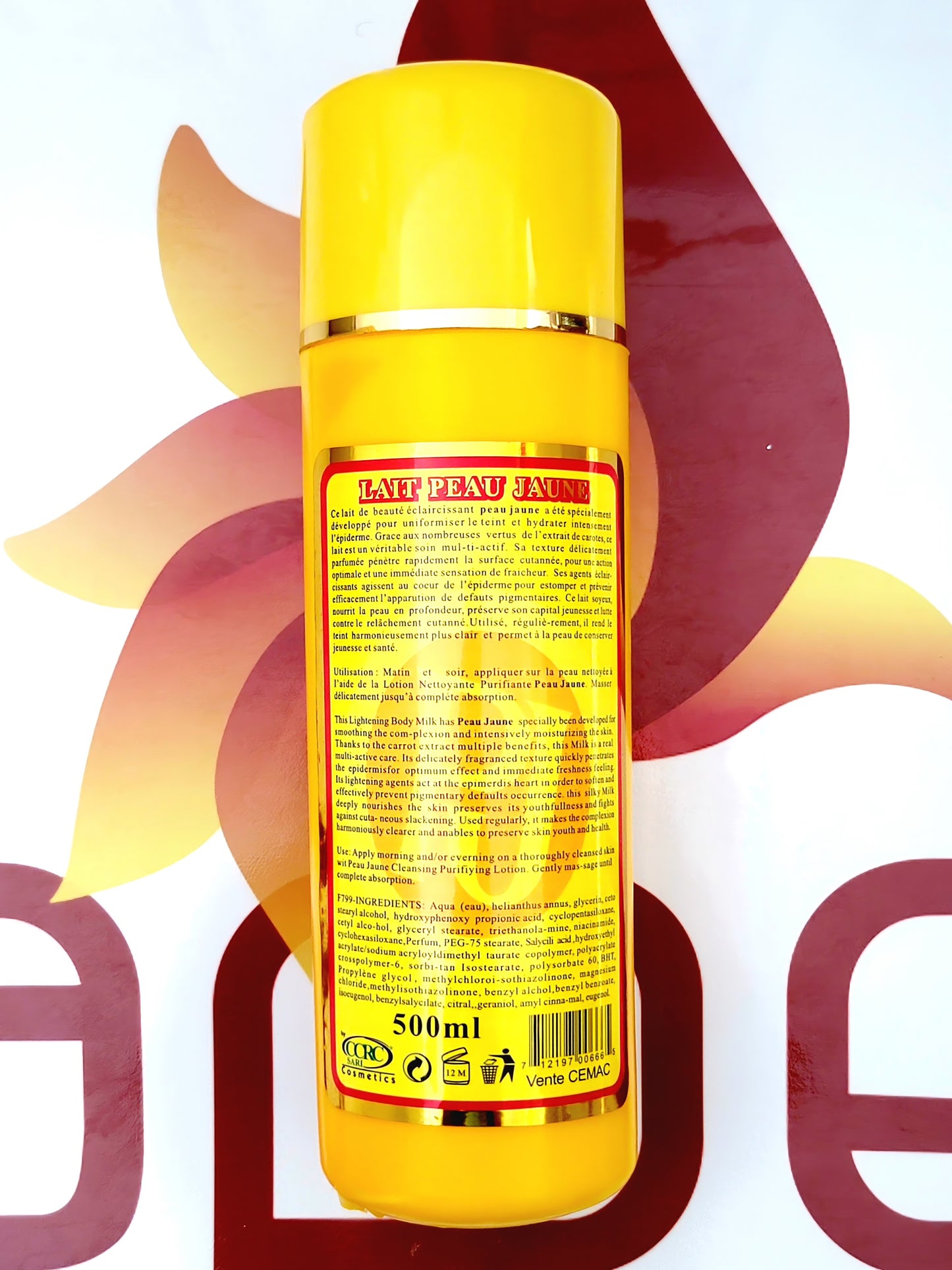 Peau Jaune Lait Traitant & Fort Eclaircissant 500ml