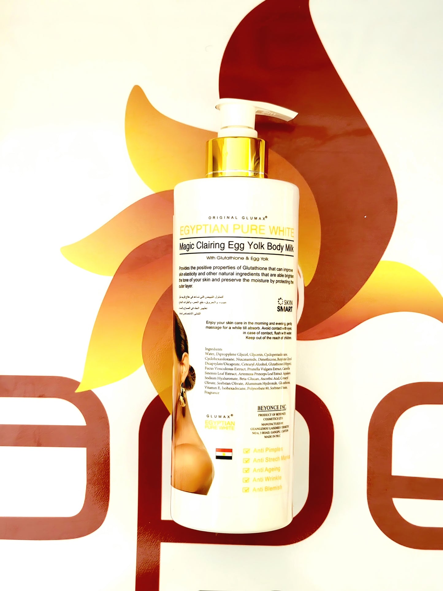 Egyptian Pure White Magic Clairing Egg Yolk Salon Body Milk 500ml