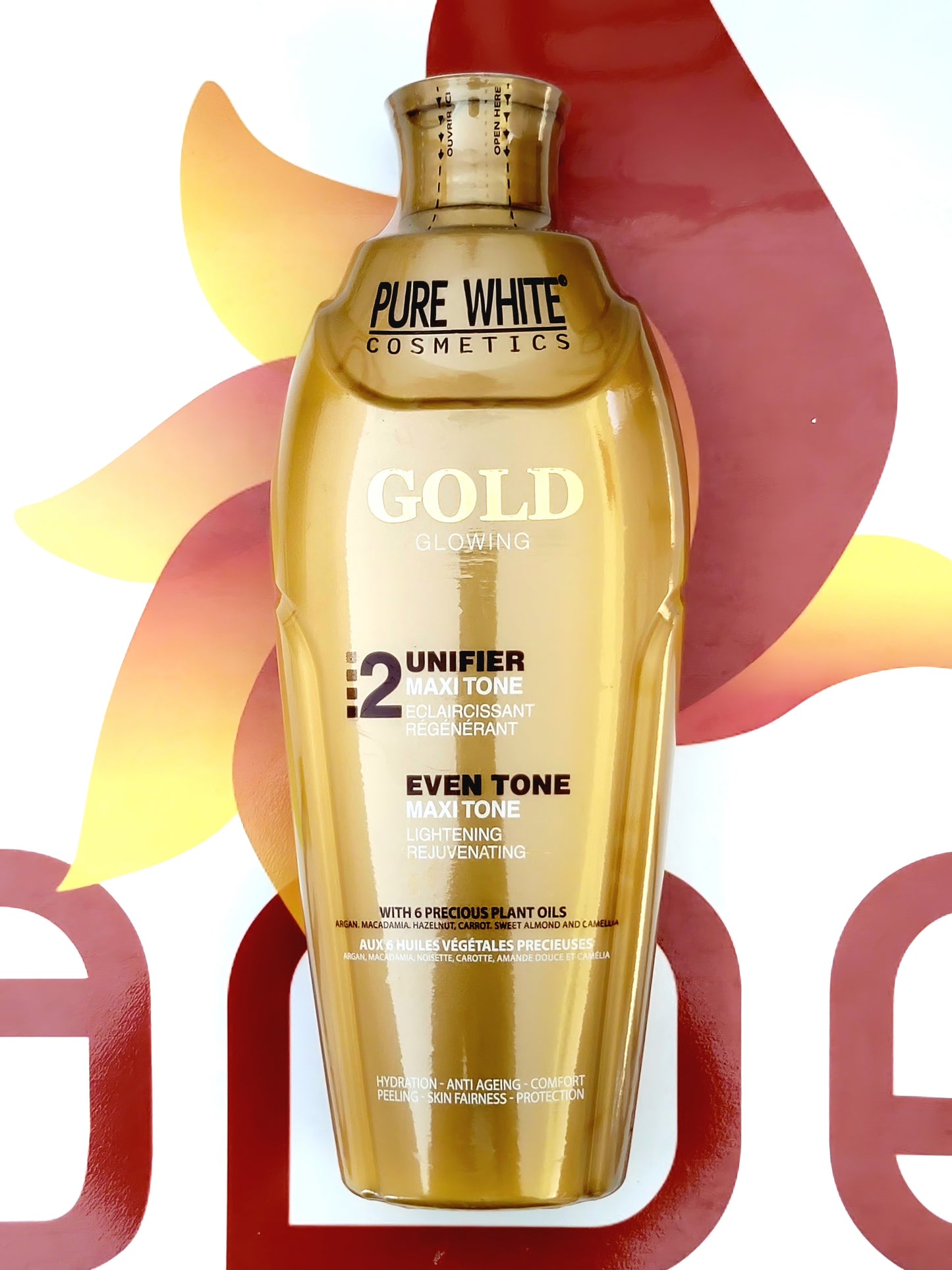Pure White Gold Glowing Even Tone Lightening Body Lotion 400ml