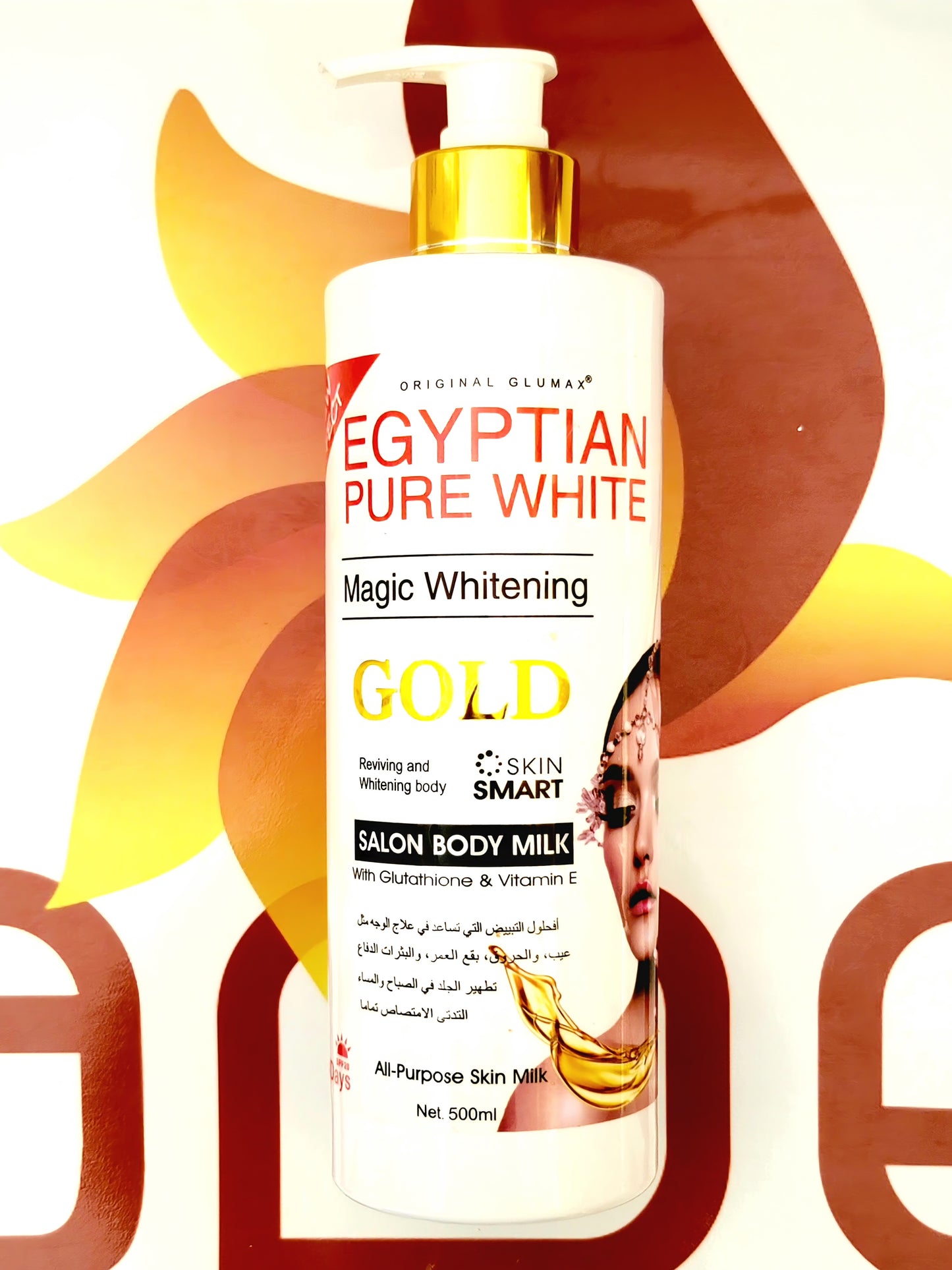 Egyptian Pure White Magic Whitening Gold Salon Body Milk 500ml