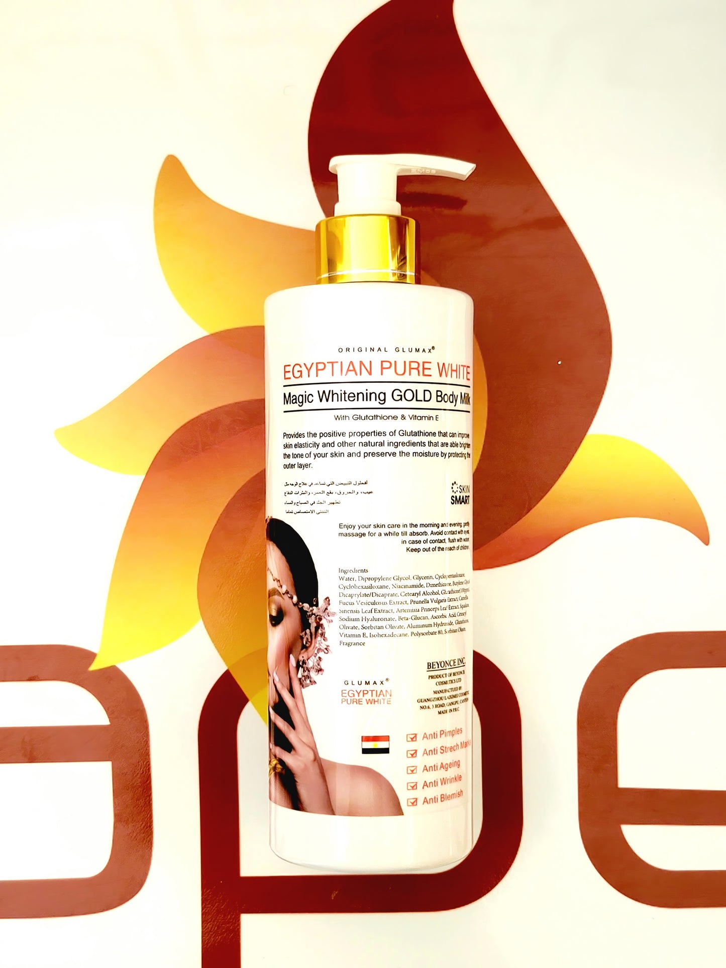 Egyptian Pure White Magic Whitening Gold Salon Body Milk 500ml